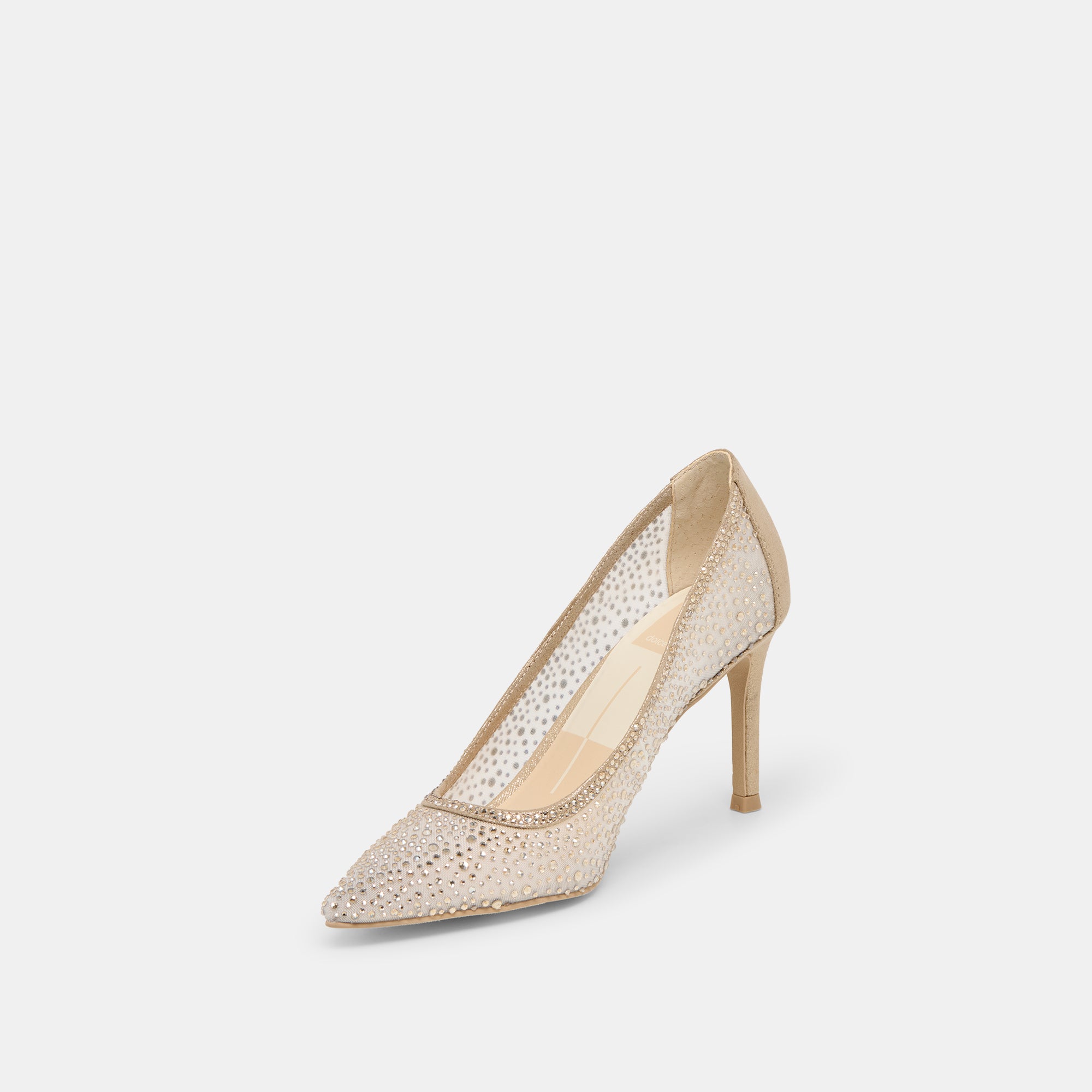KASHE CRYSTAL HEELS LT GOLD MESH - Image 4