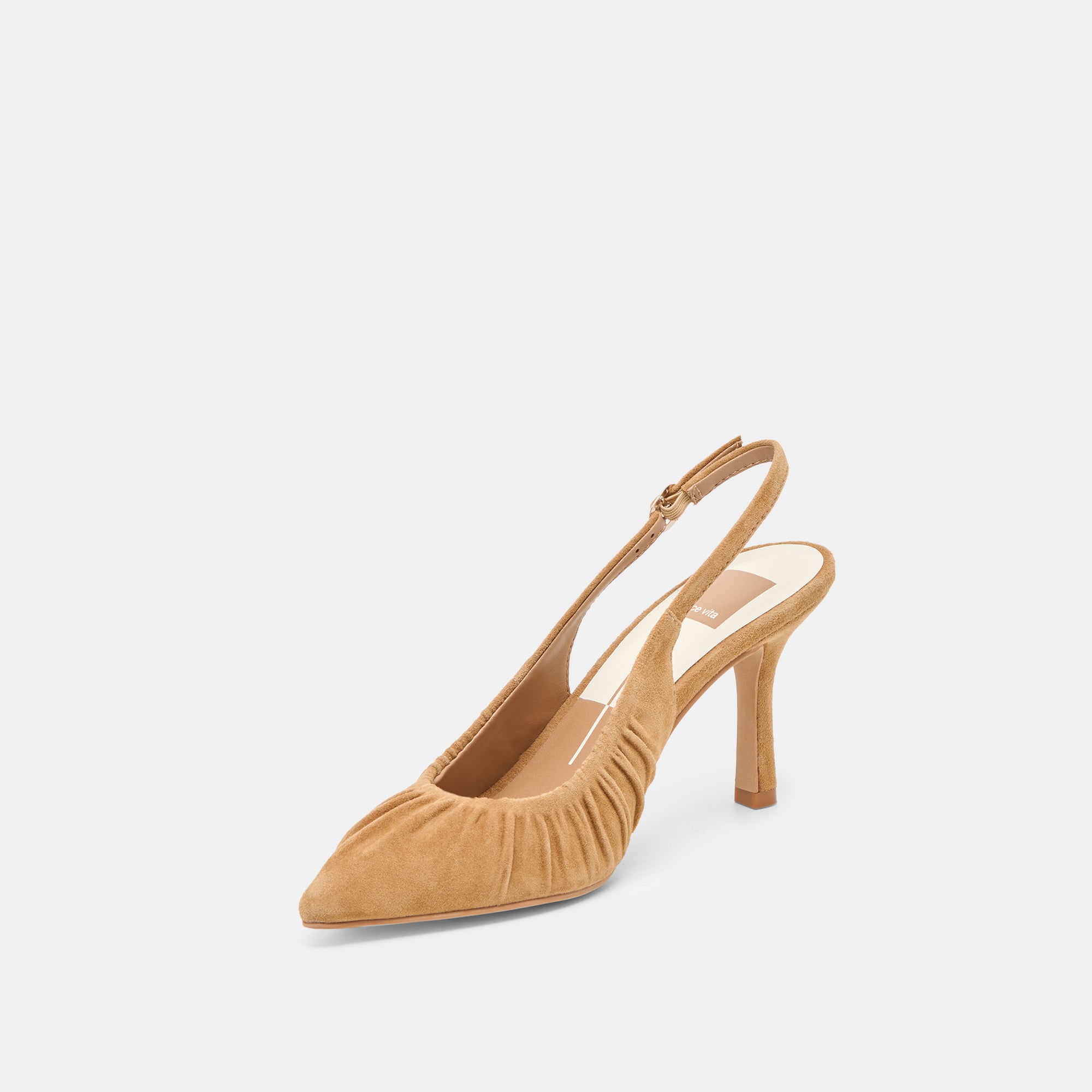KEIRA HEELS LT BROWN SUEDE - Image 4