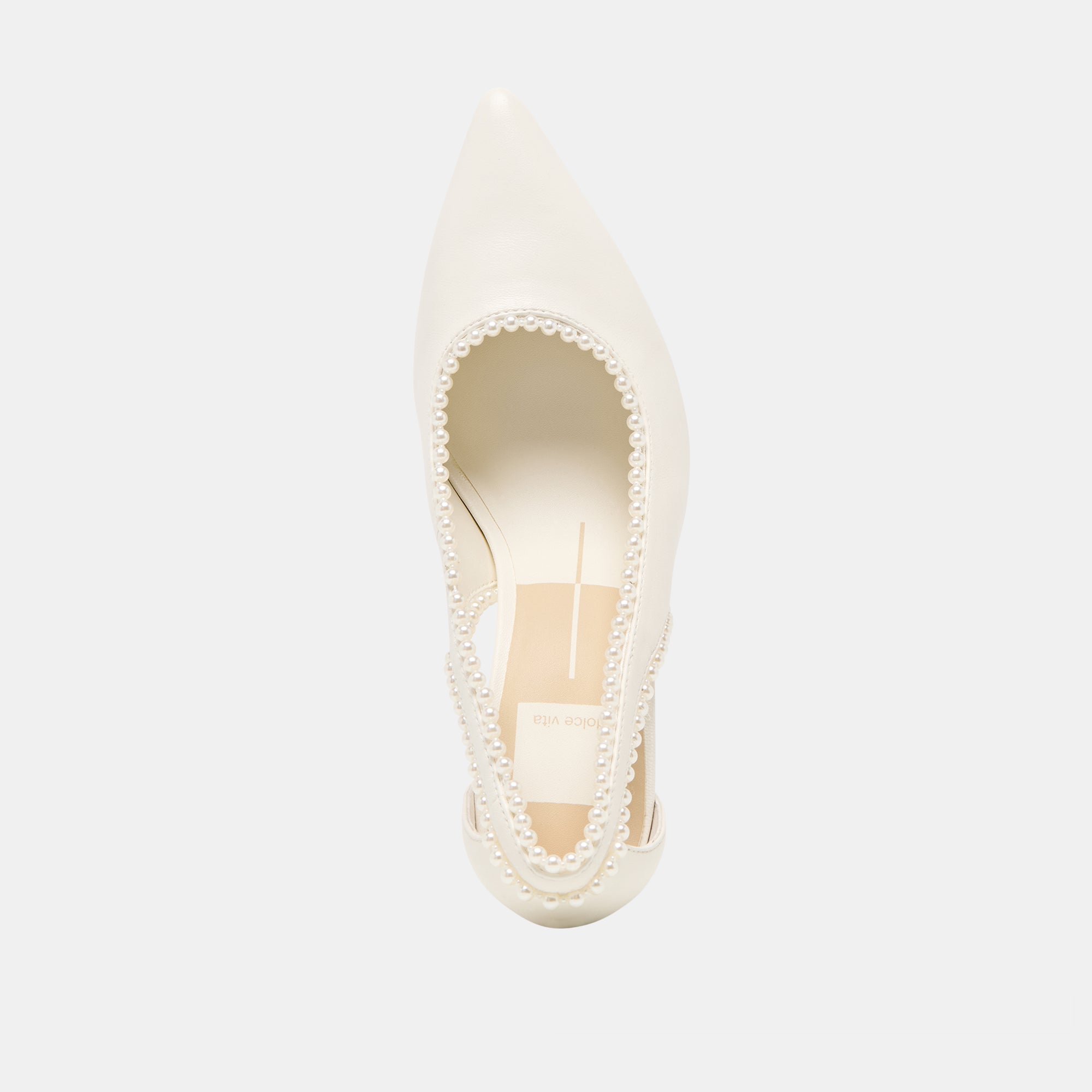 KELSON PEARL HEELS TRUE WHITE LEATHER - Image 9