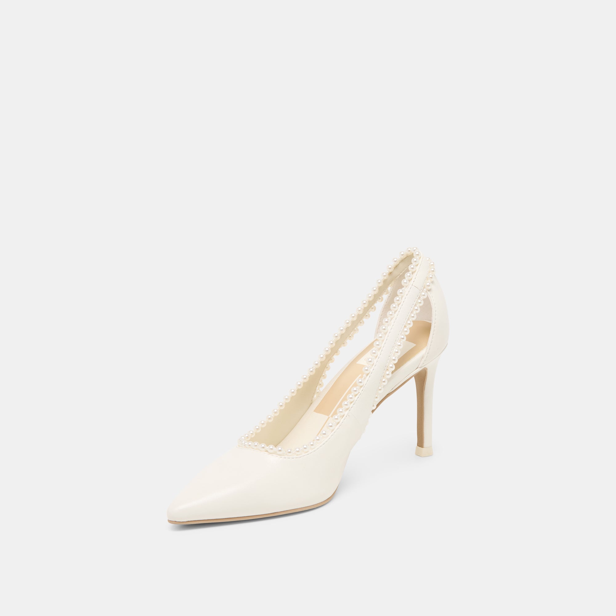KELSON PEARL HEELS TRUE WHITE LEATHER - Image 5