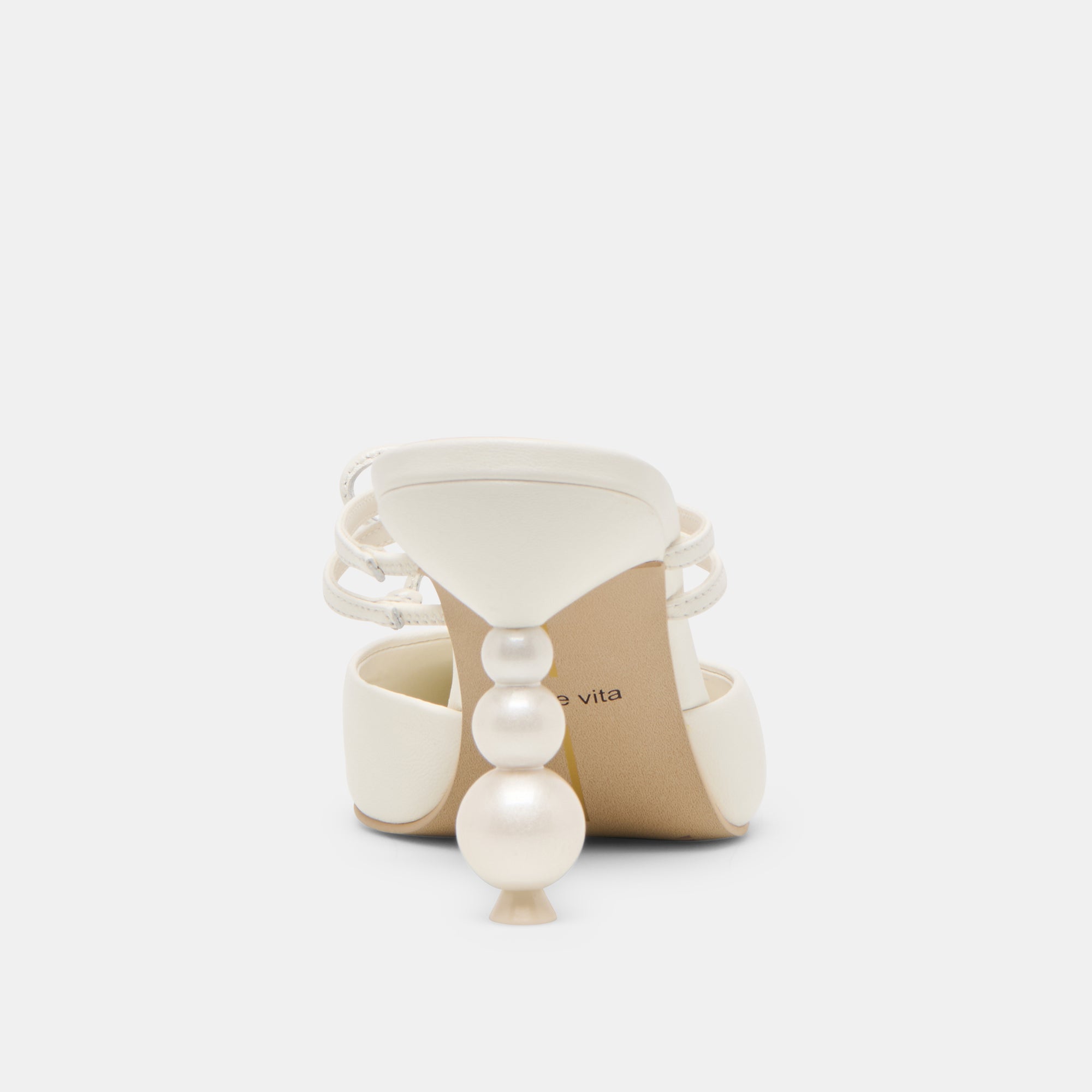 KLAIRE PEARL HEELS TRUE WHITE LEATHER - Image 10