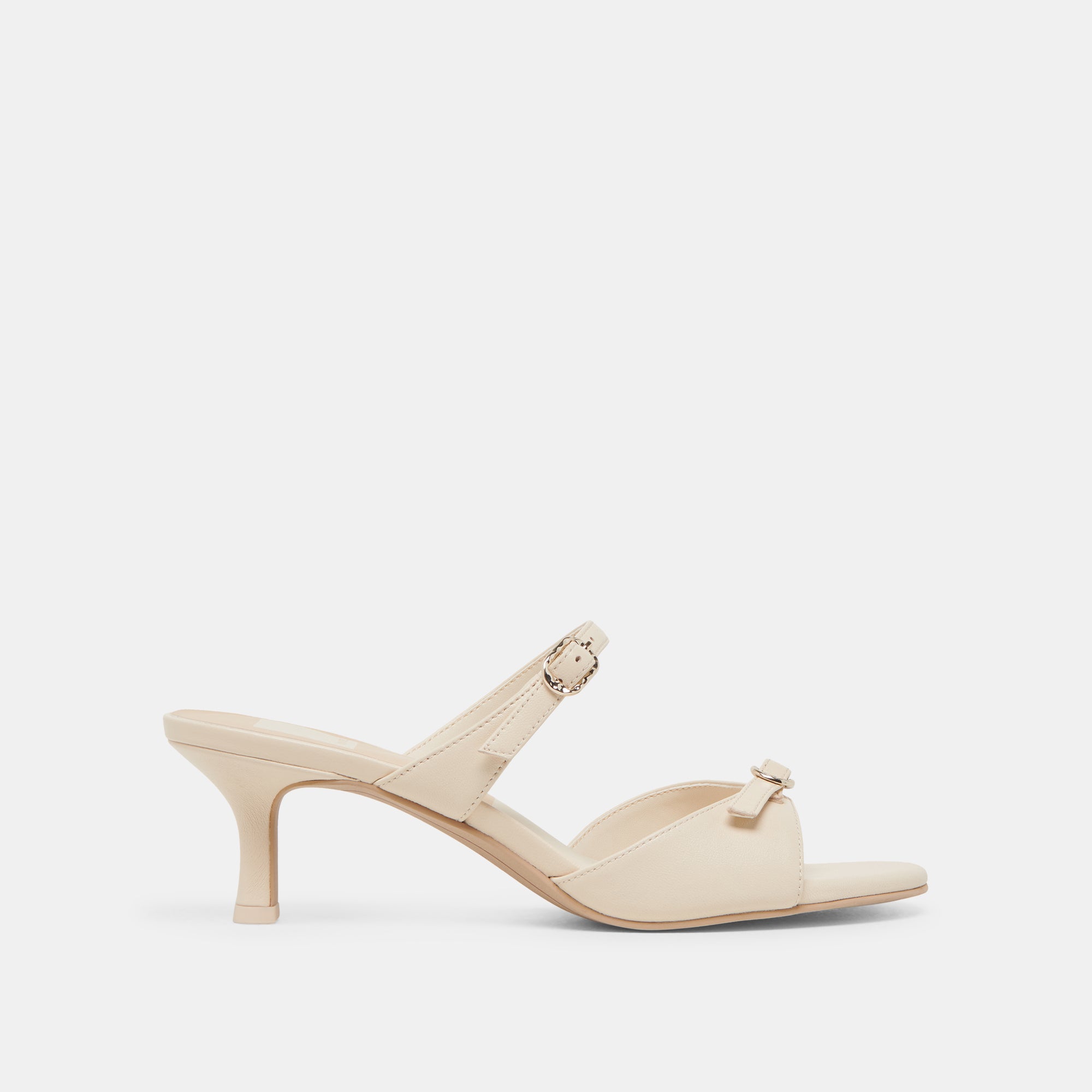 LORALI HEELS CREME LEATHER