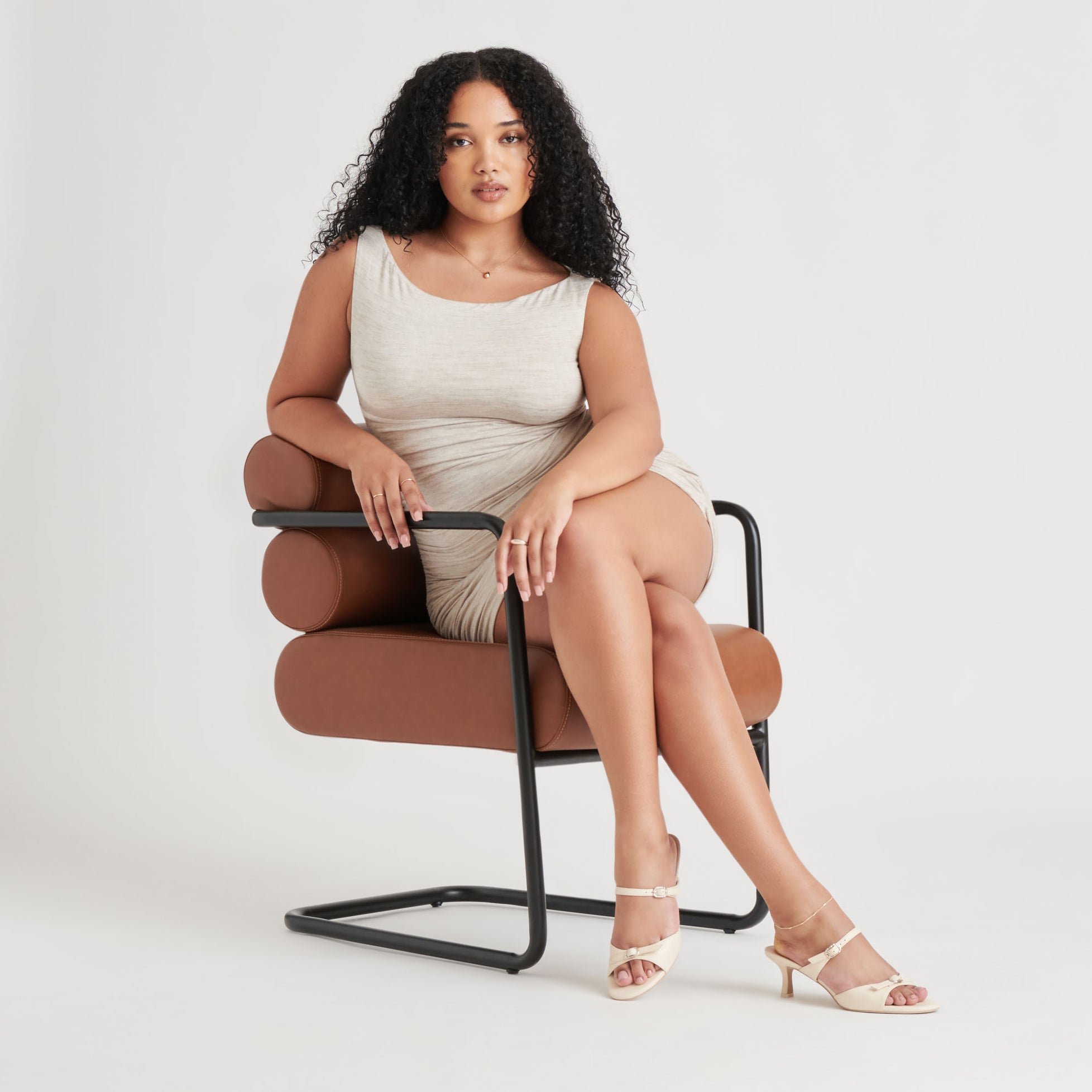 LORALI HEELS CREME LEATHER - Image 2