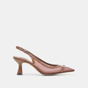 LORINE HEELS ESPRESSO MESH