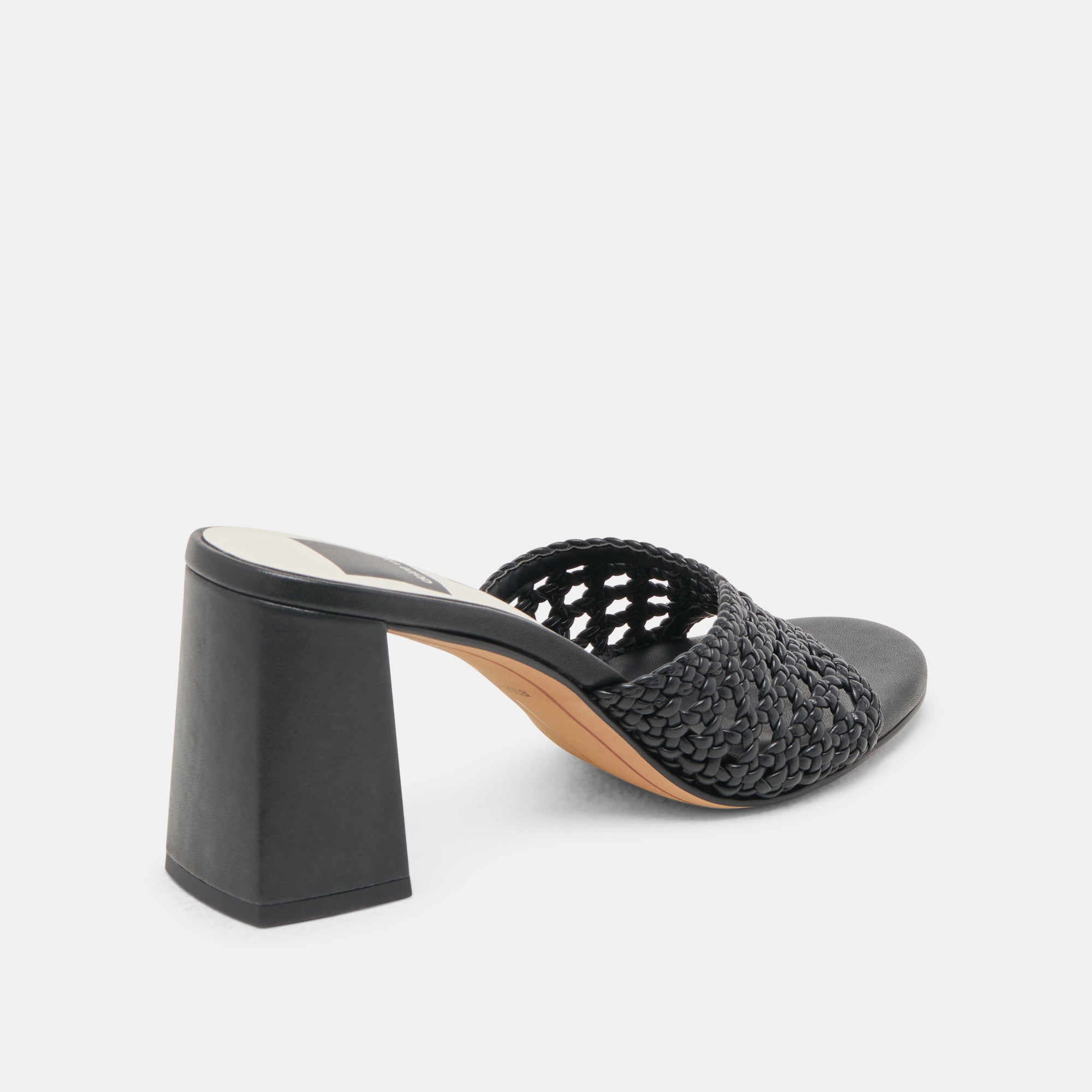 MARGOE HEELS BLACK WOVEN STELLA - Image 4
