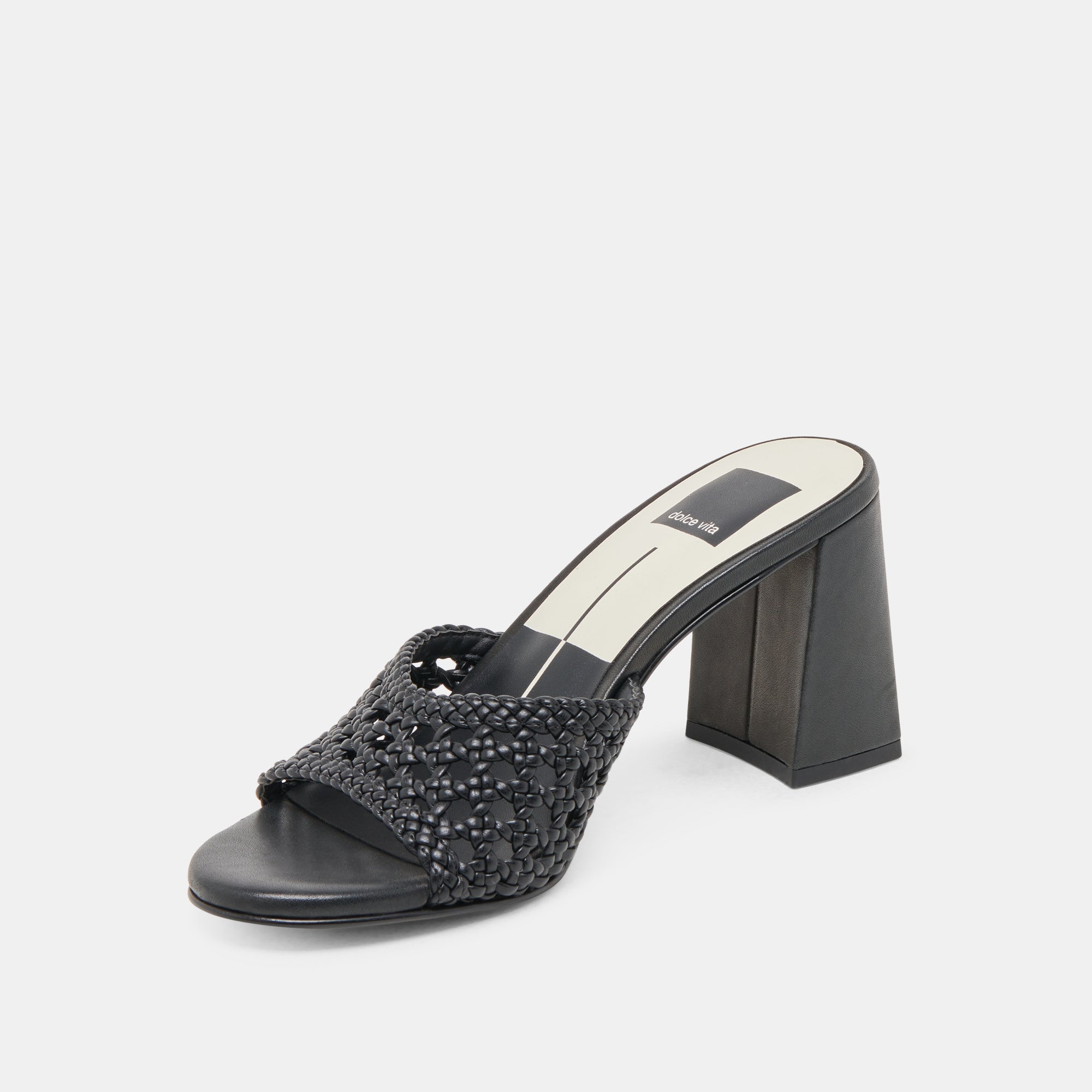MARGOE HEELS BLACK WOVEN STELLA - Image 5