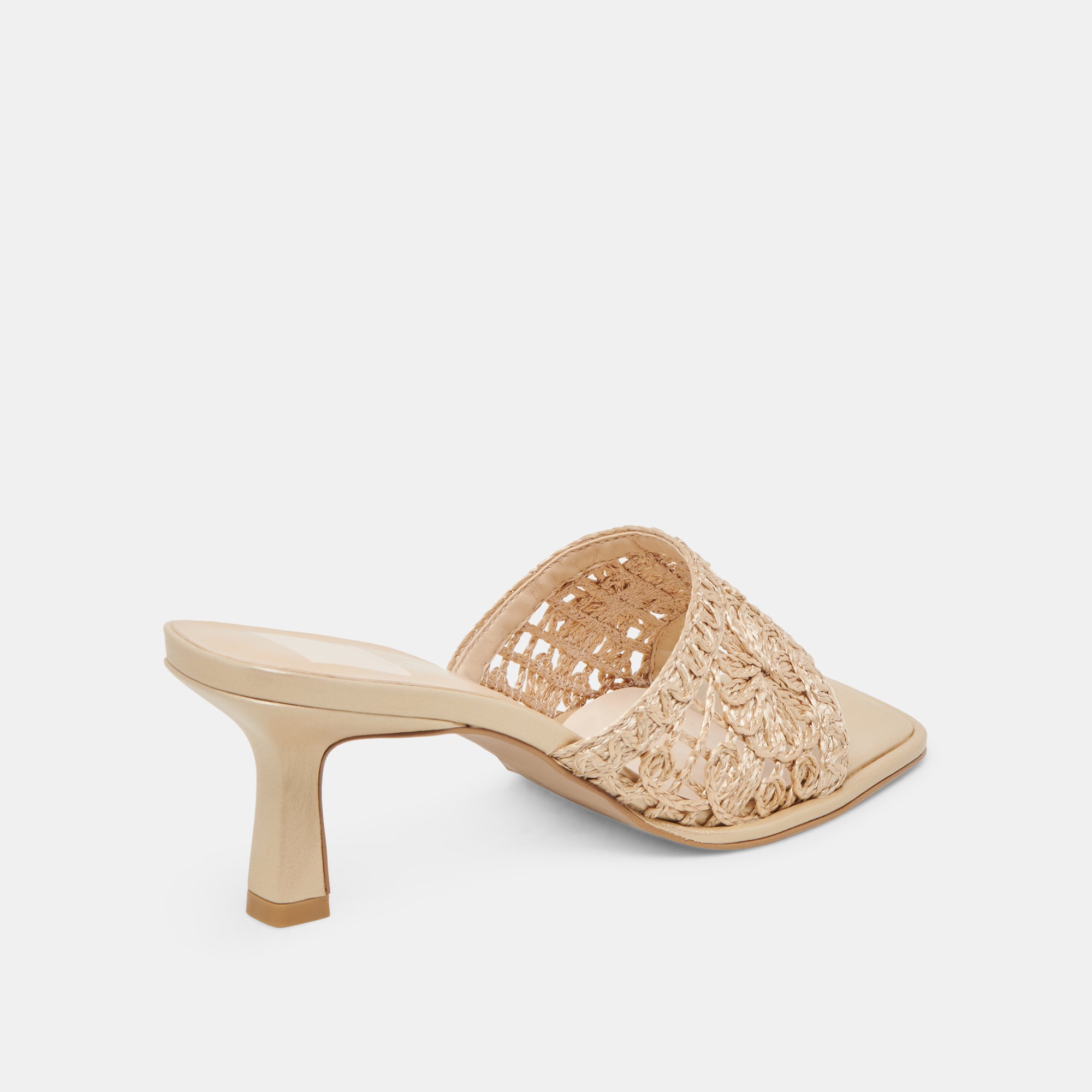 MAYLAH HEELS LIGHT GOLD MACRAME - Image 5