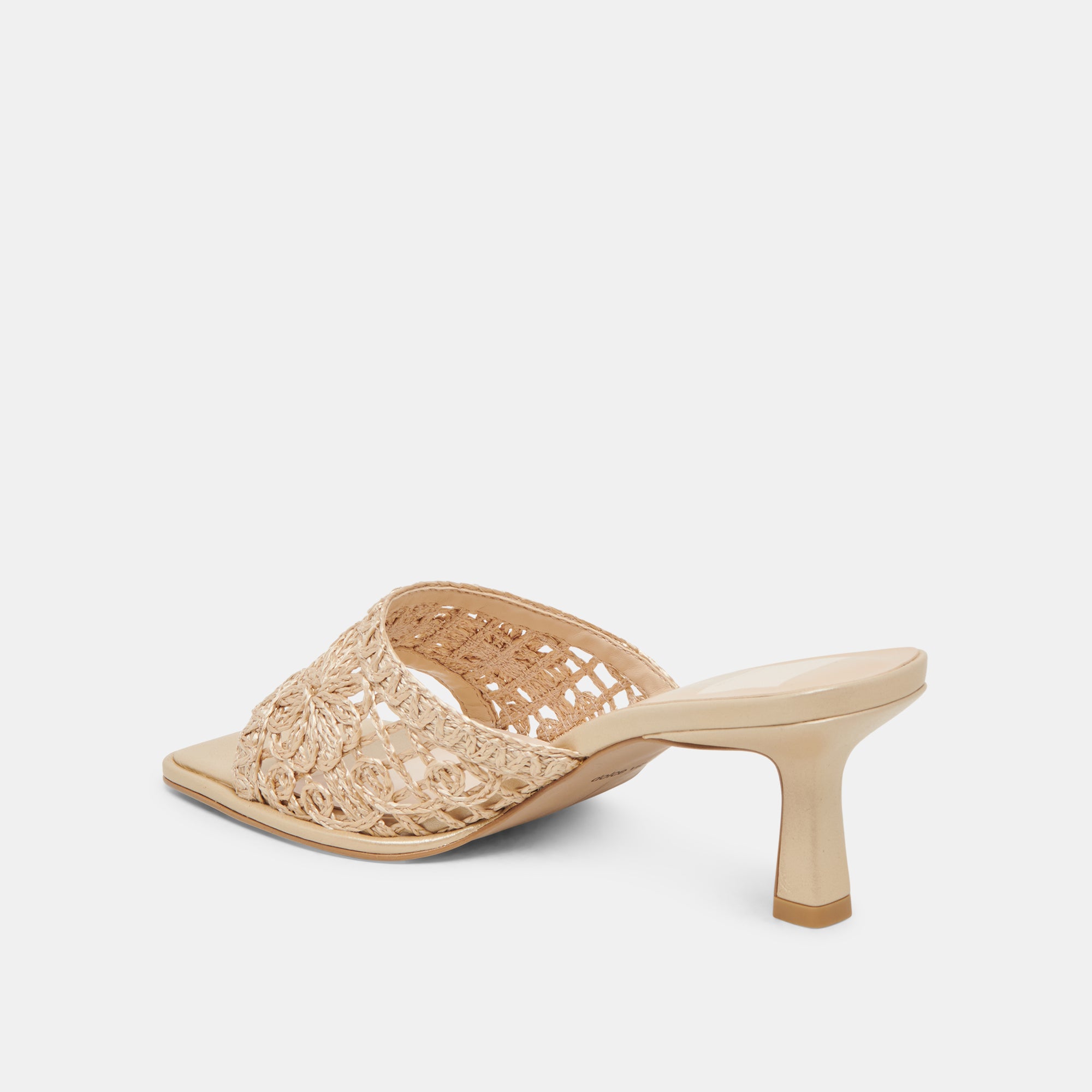 MAYLAH HEELS LIGHT GOLD MACRAME - Image 8