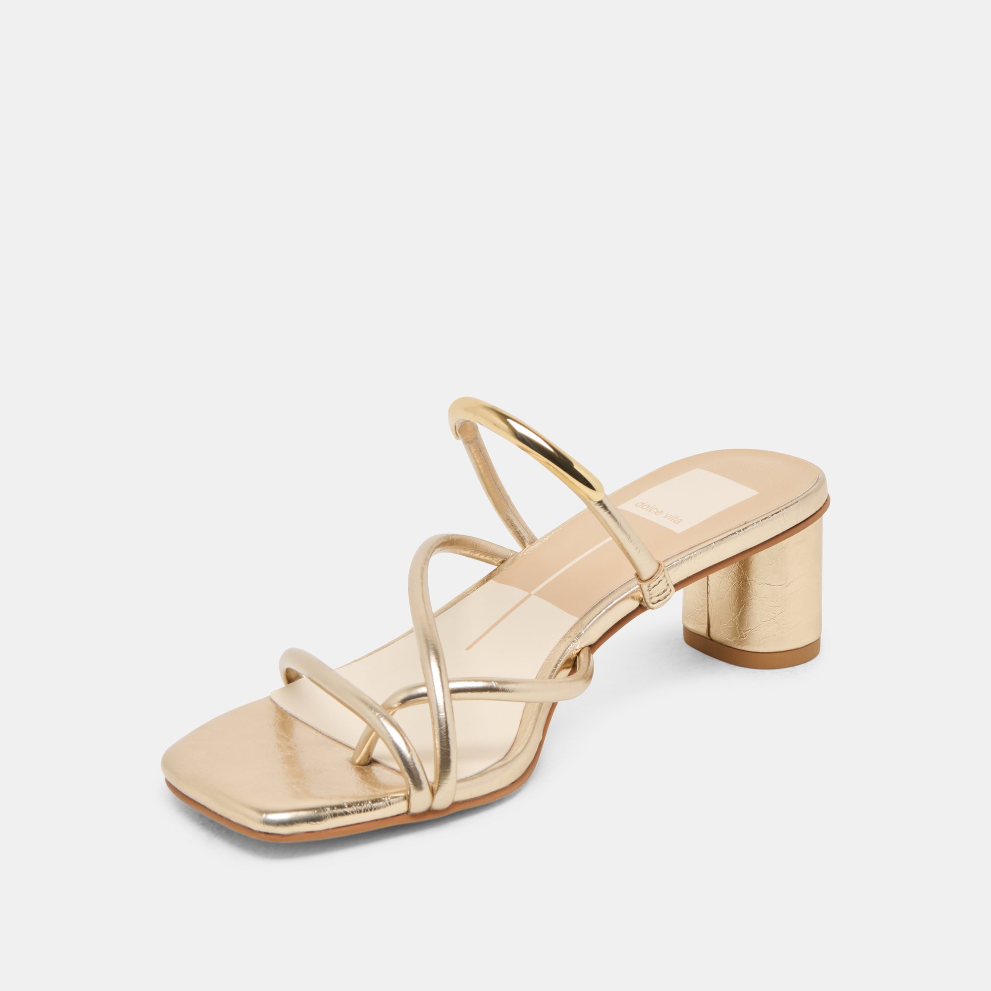 NAIRA HEELS GOLD METALLIC STELLA - Image 5