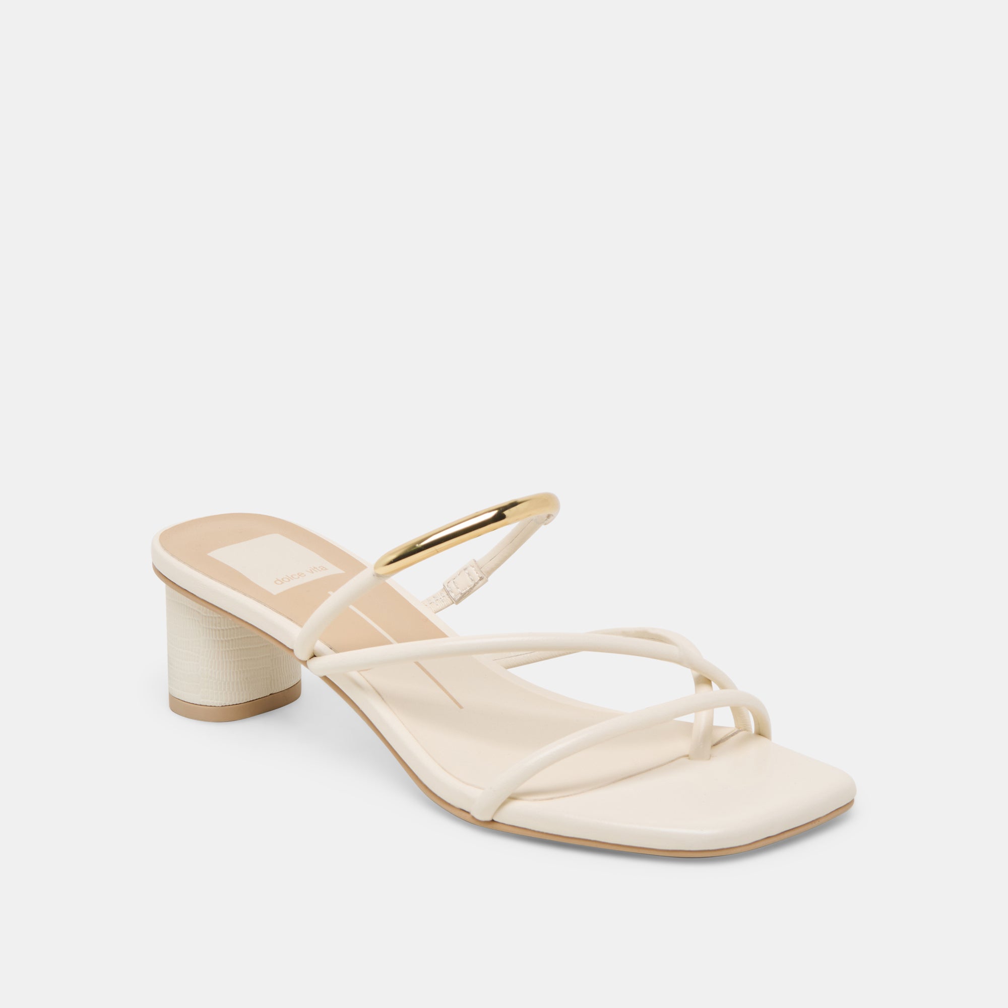 NAIRA HEELS OFF WHITE LEATHER - Image 2