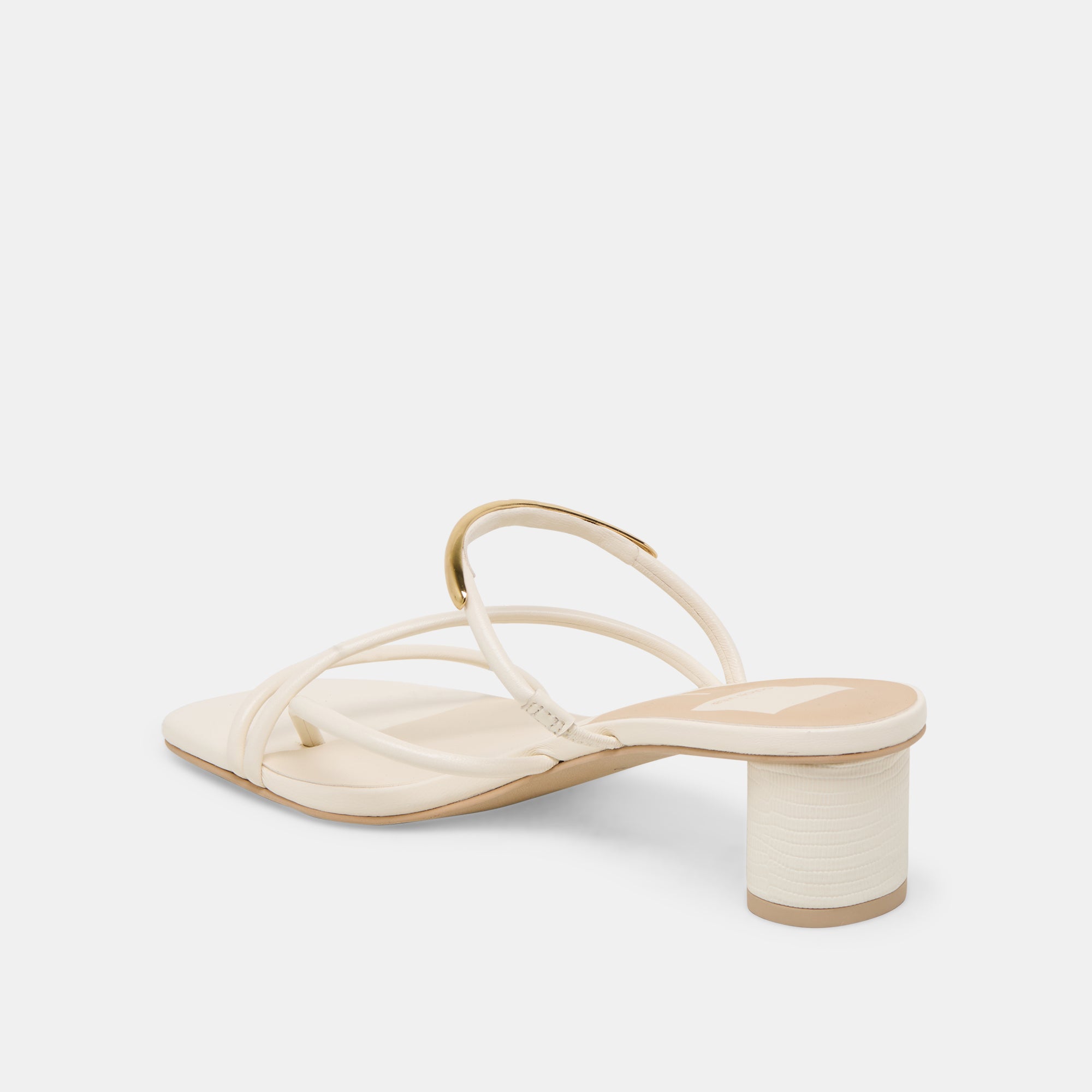NAIRA HEELS OFF WHITE LEATHER - Image 5