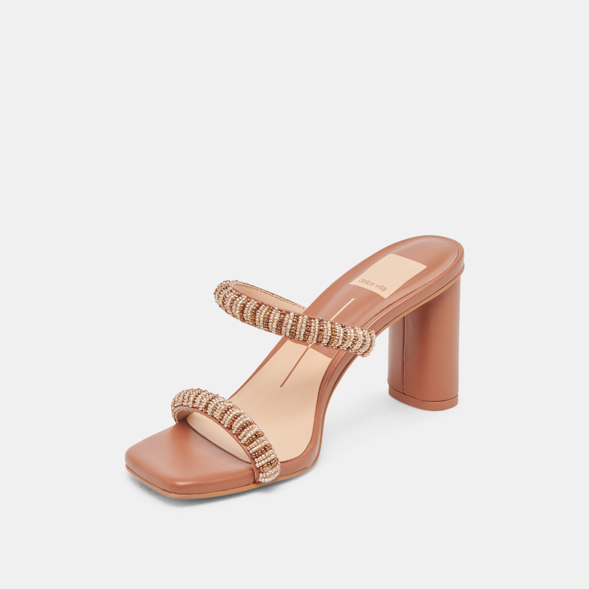 NOLAH HEELS TAN MULTI BEADS - Image 4