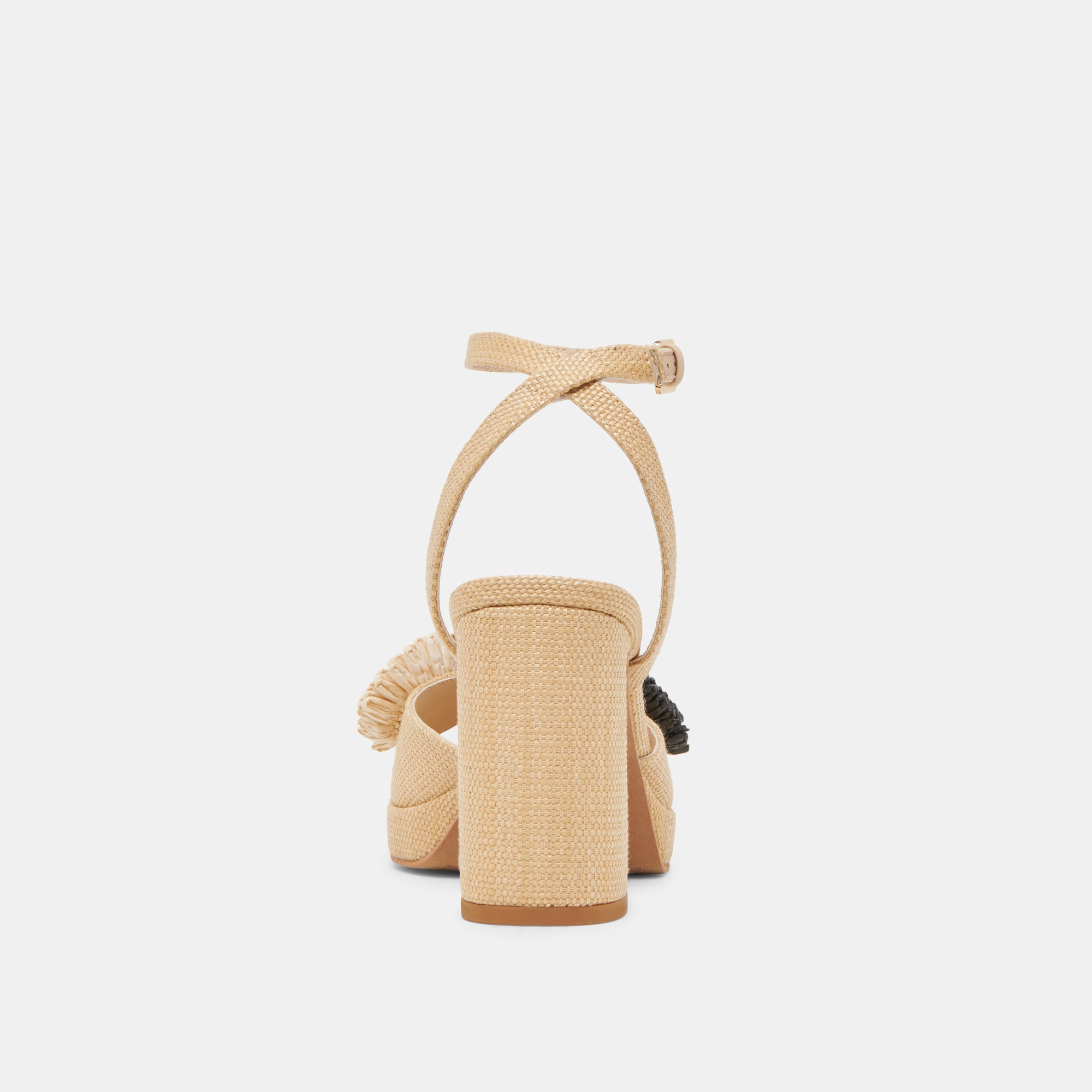 OLIVEA HEELS BLACK NATURAL RAFFIA - Image 9