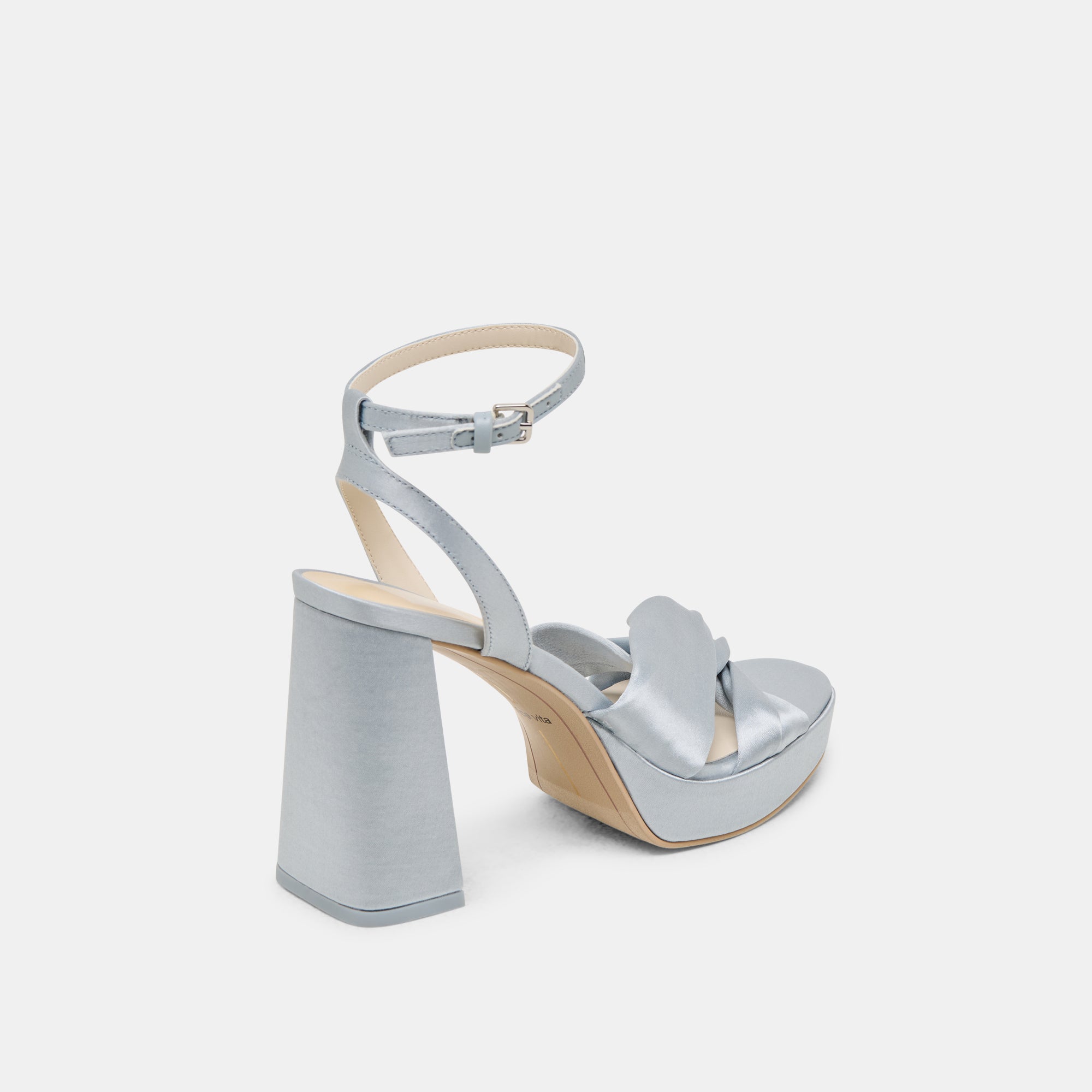 PARLO HEELS LIGHT BLUE SATIN - Image 5