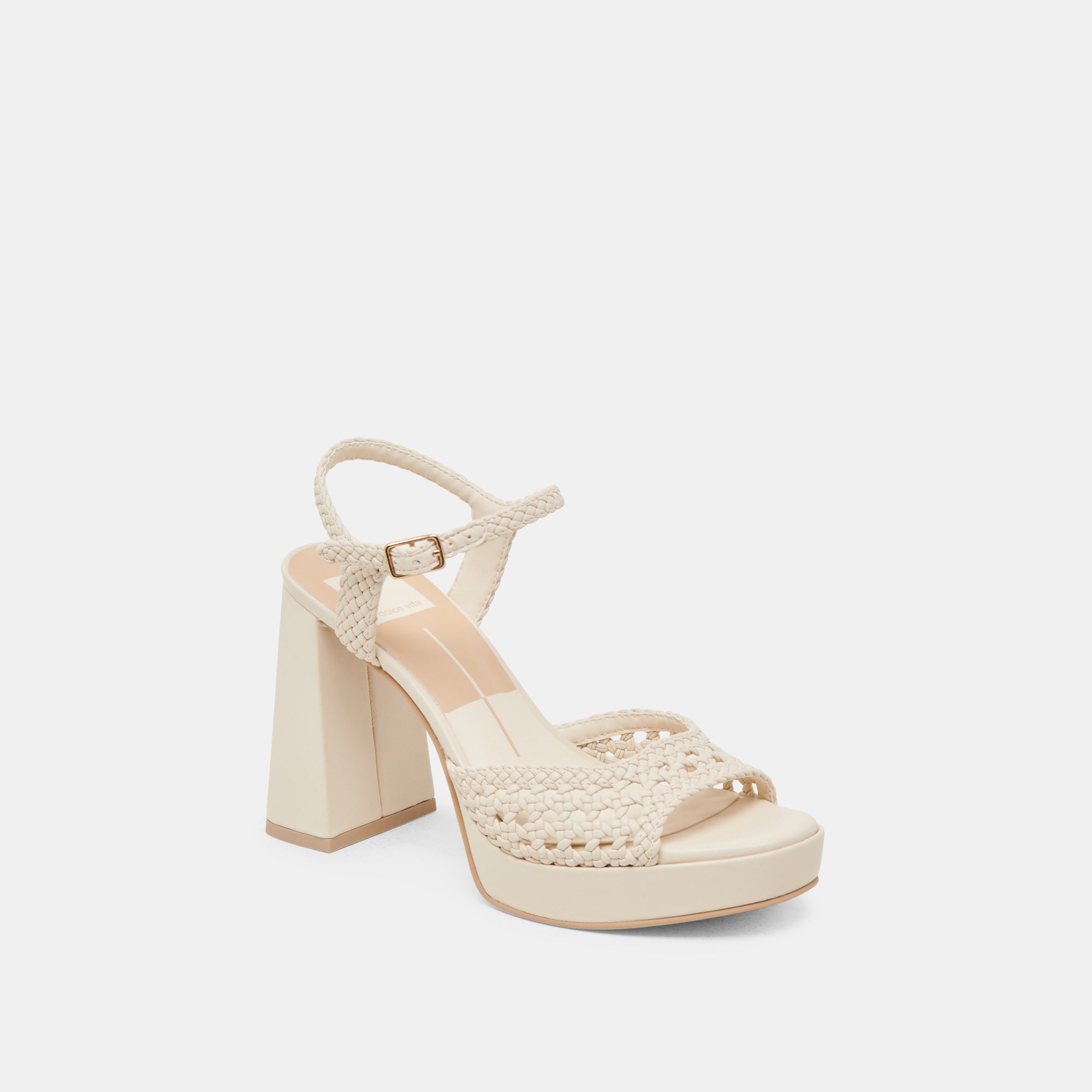 PEYTEN HEELS CREME WOVEN STELLA - Image 3