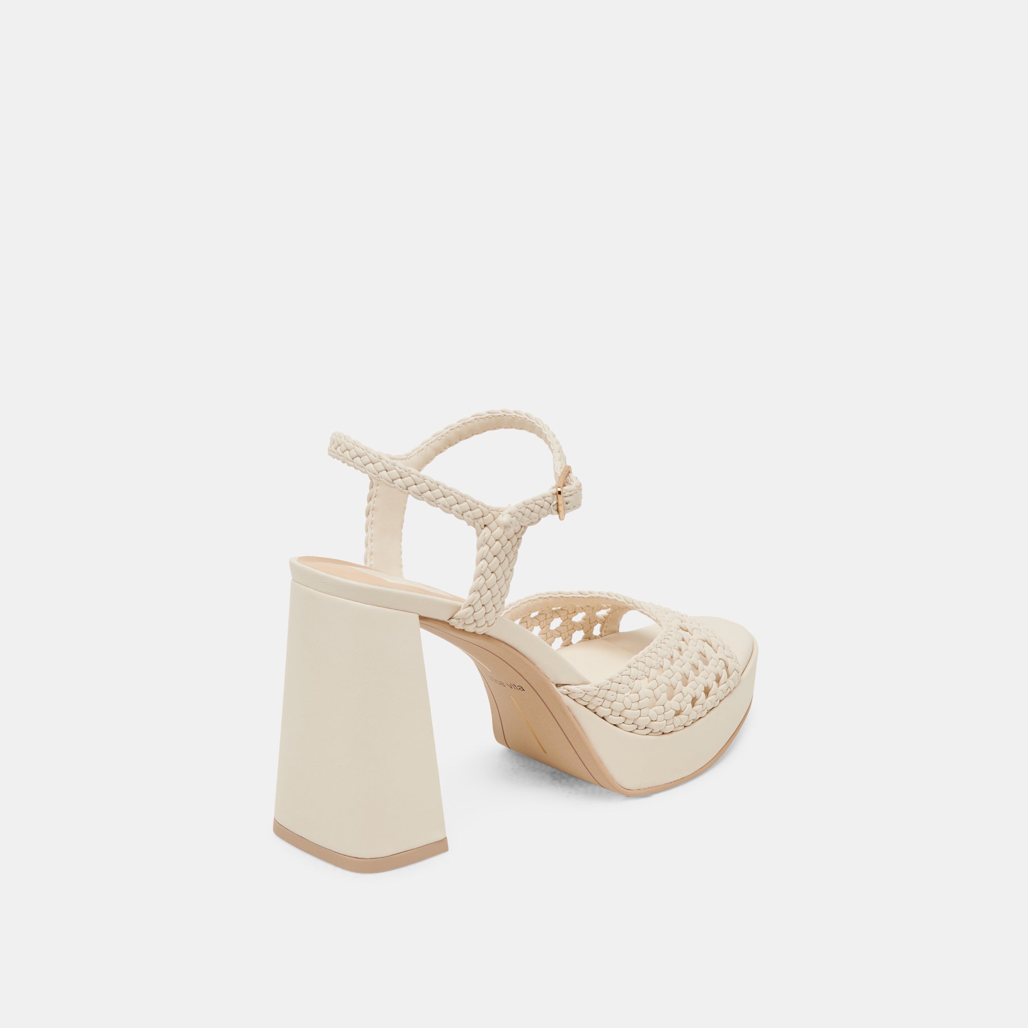 PEYTEN WIDE HEELS CREME WOVEN STELLA - Image 3