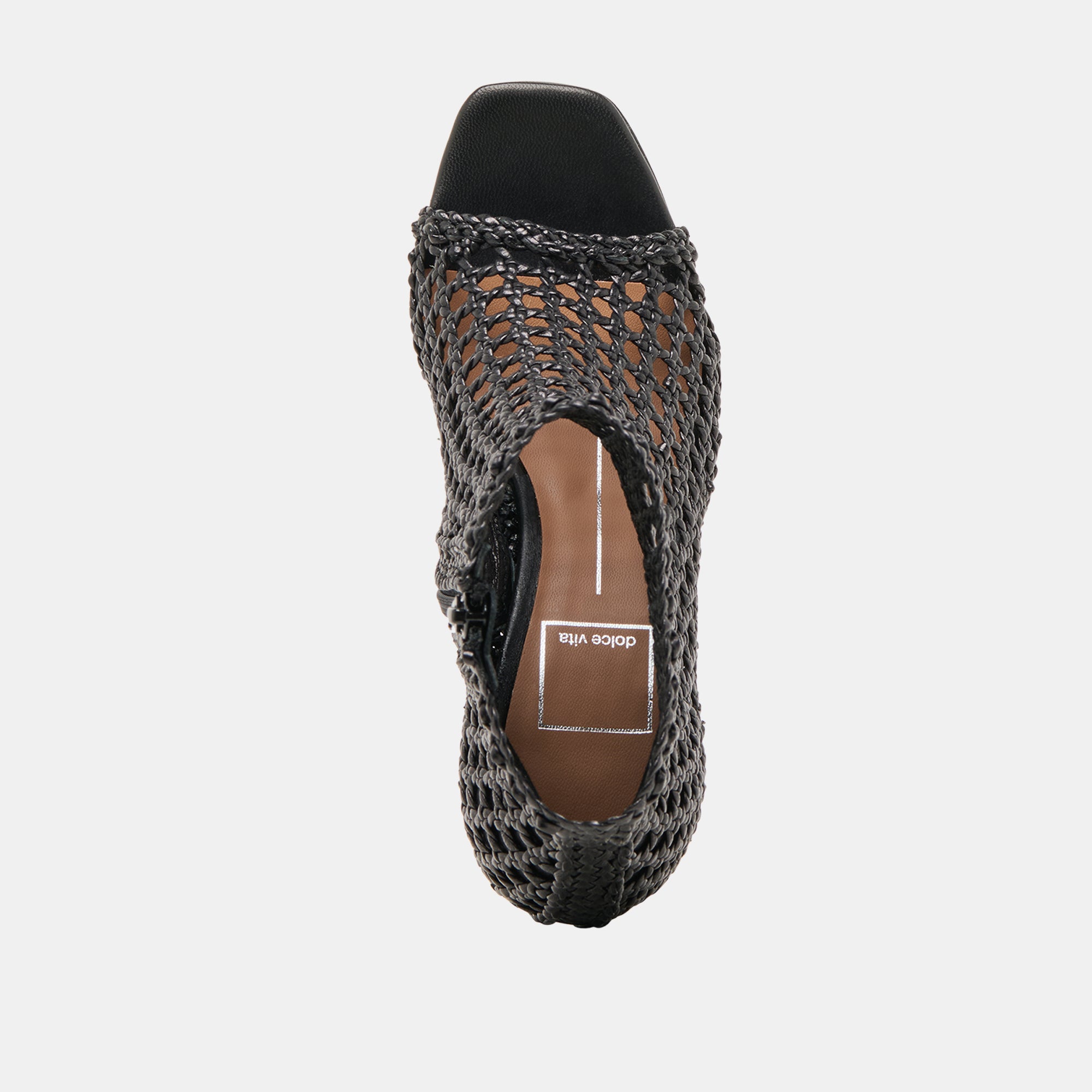 QUIN HEELS BLACK WOVEN LEATHER - Image 8