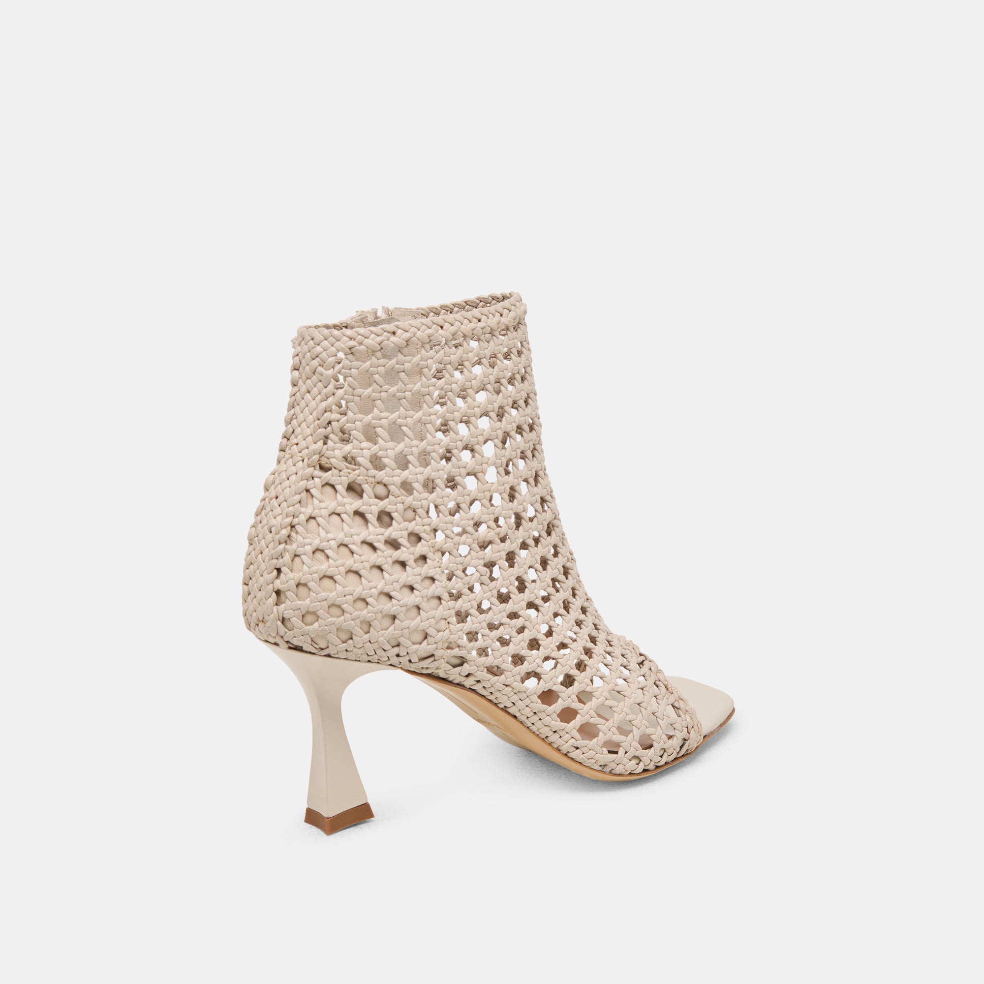 QUIN HEELS BONE WOVEN LEATHER - Image 5