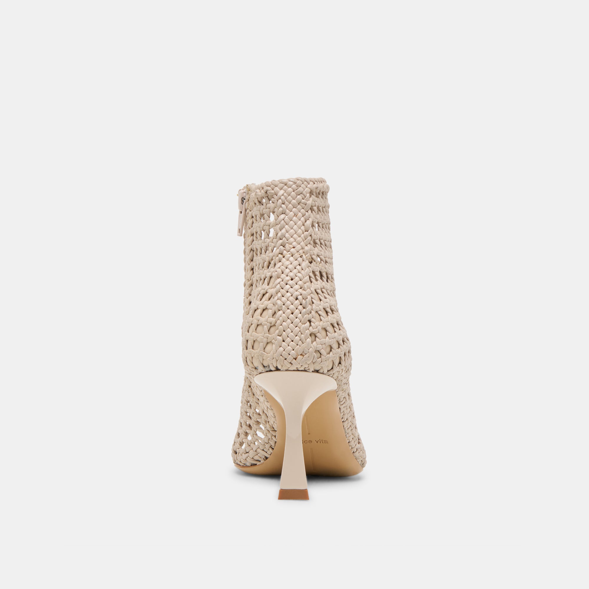 QUIN HEELS BONE WOVEN LEATHER - Image 9