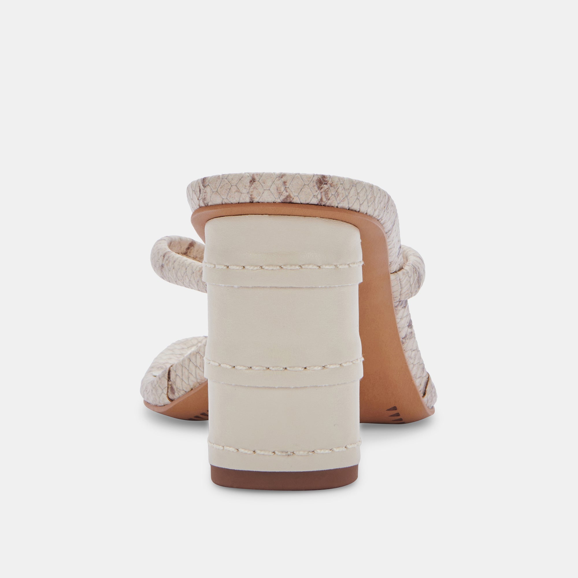 RHYE HEELS LT TAUPE EMBOSSED STELLA - Image 7