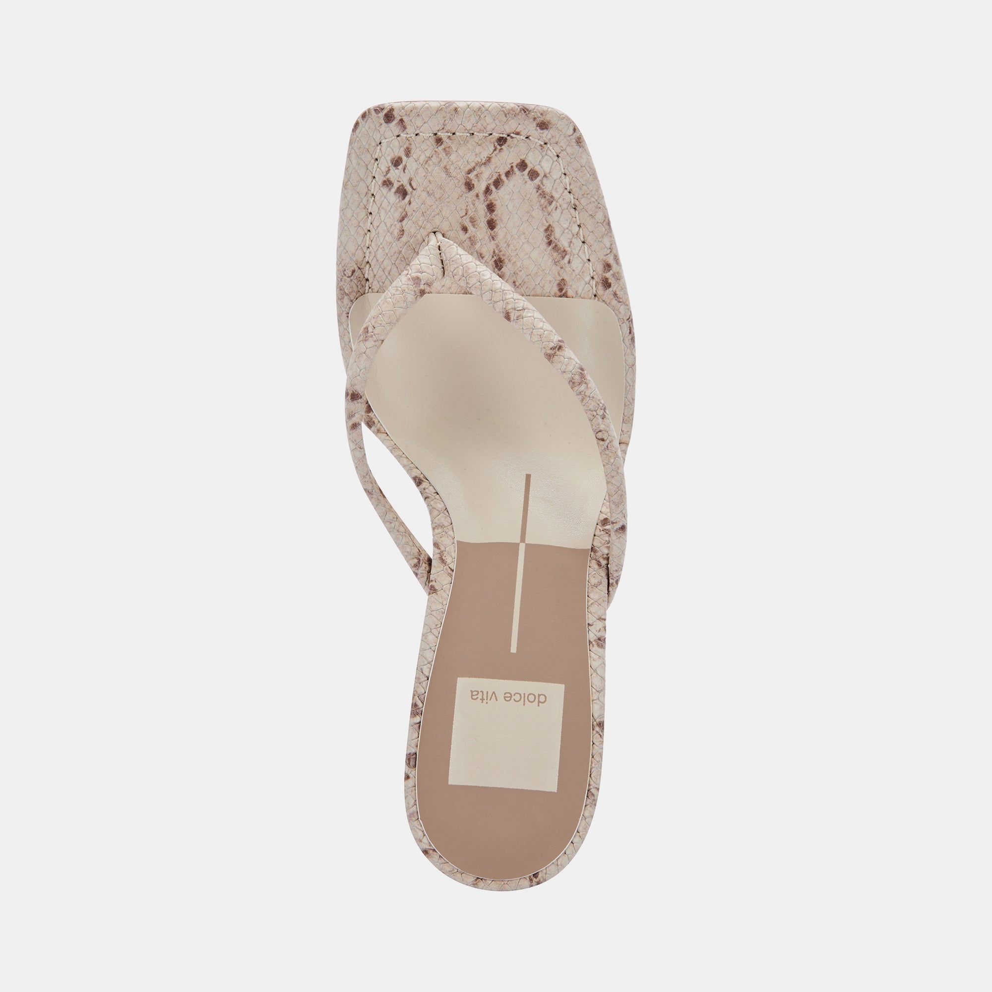 RHYE HEELS LT TAUPE EMBOSSED STELLA - Image 8