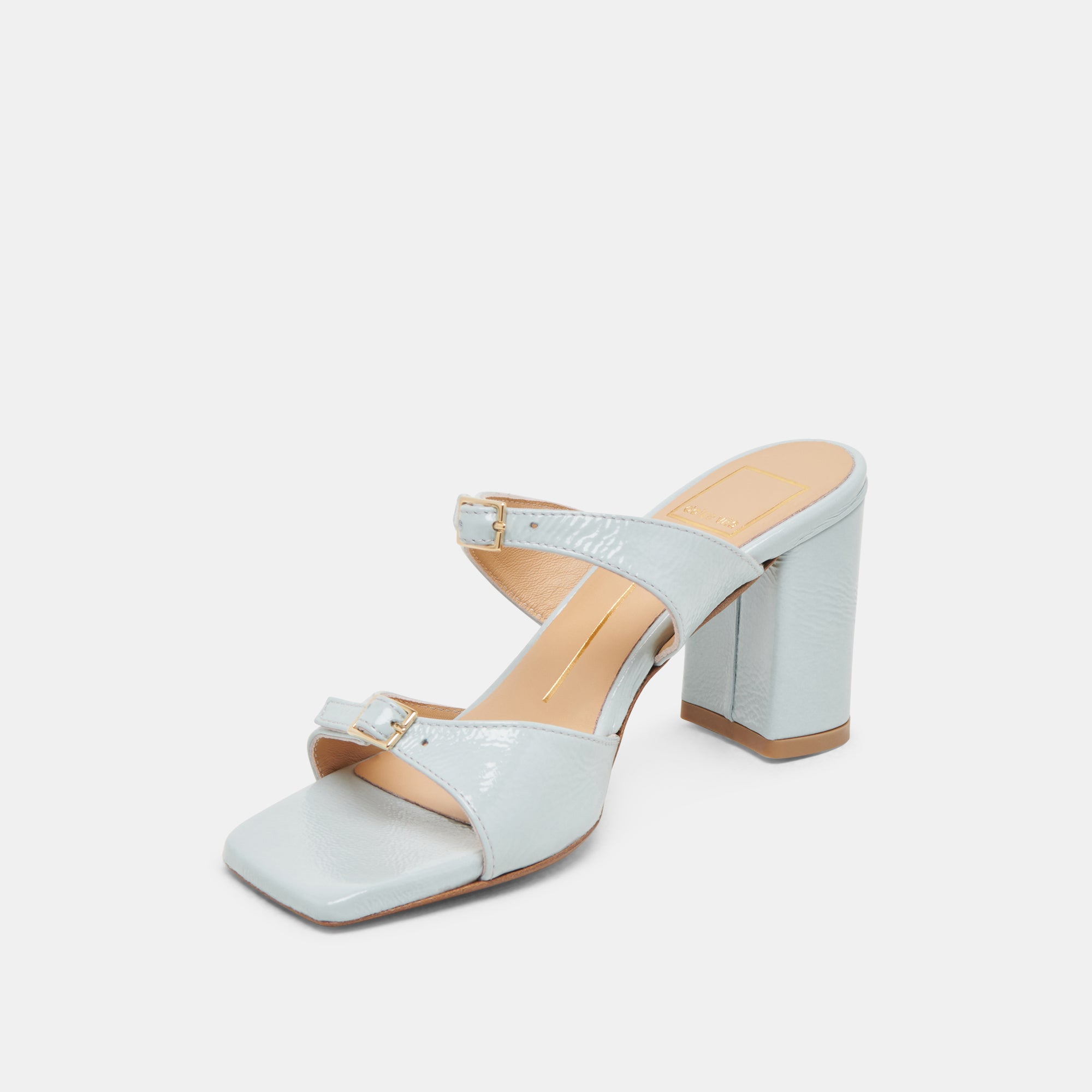 SHANE HEELS ICE BLUE CRINKLE PATENT - Image 6