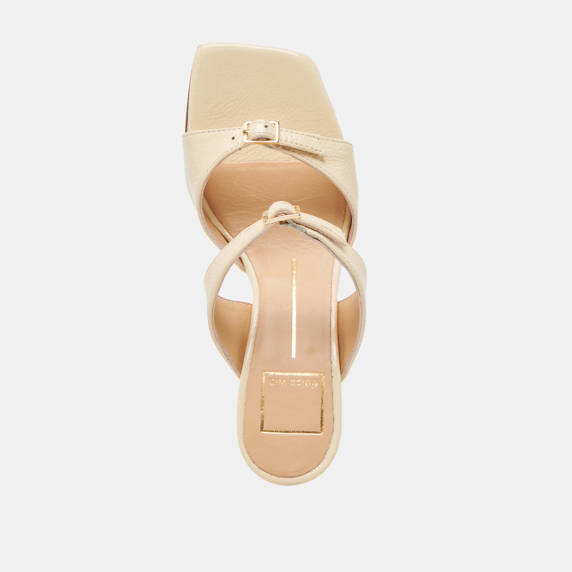 SHANE HEELS LIGHT YELLOW CRINKLE PATENT - Image 9