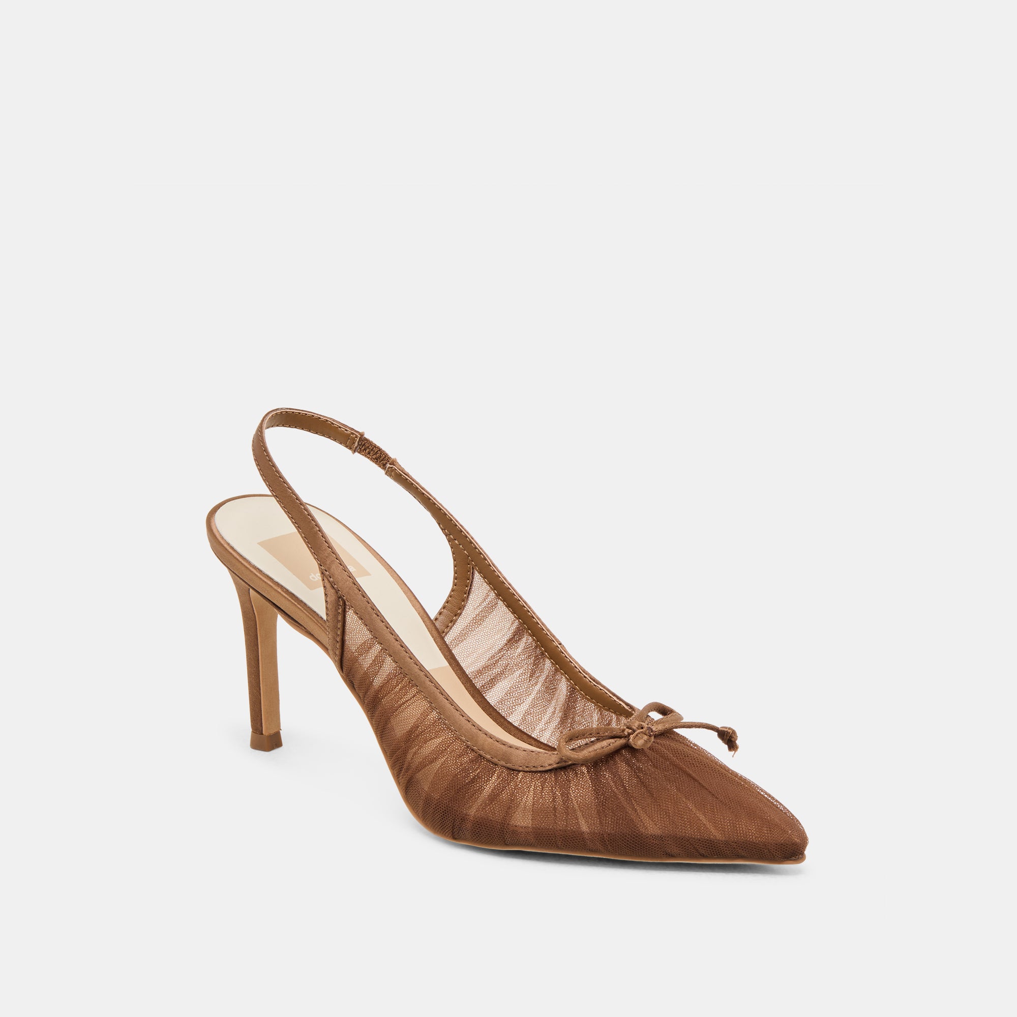 YELA HEELS MID BROWN TULLE - Image 2
