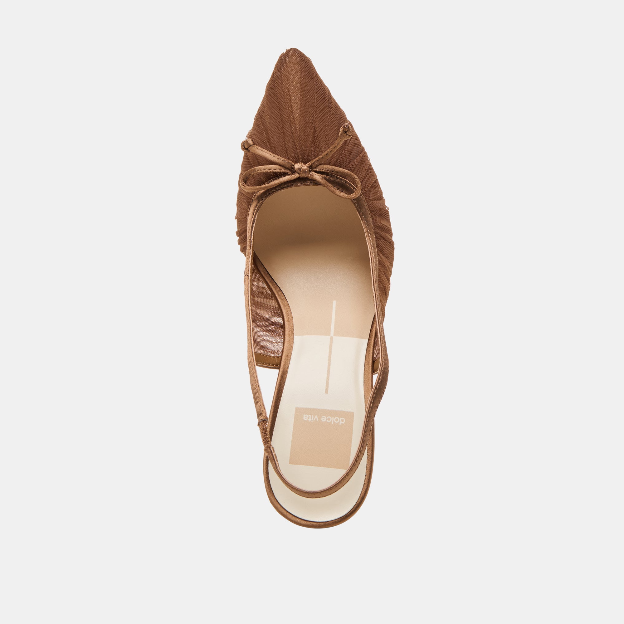 YELA HEELS MID BROWN TULLE - Image 8