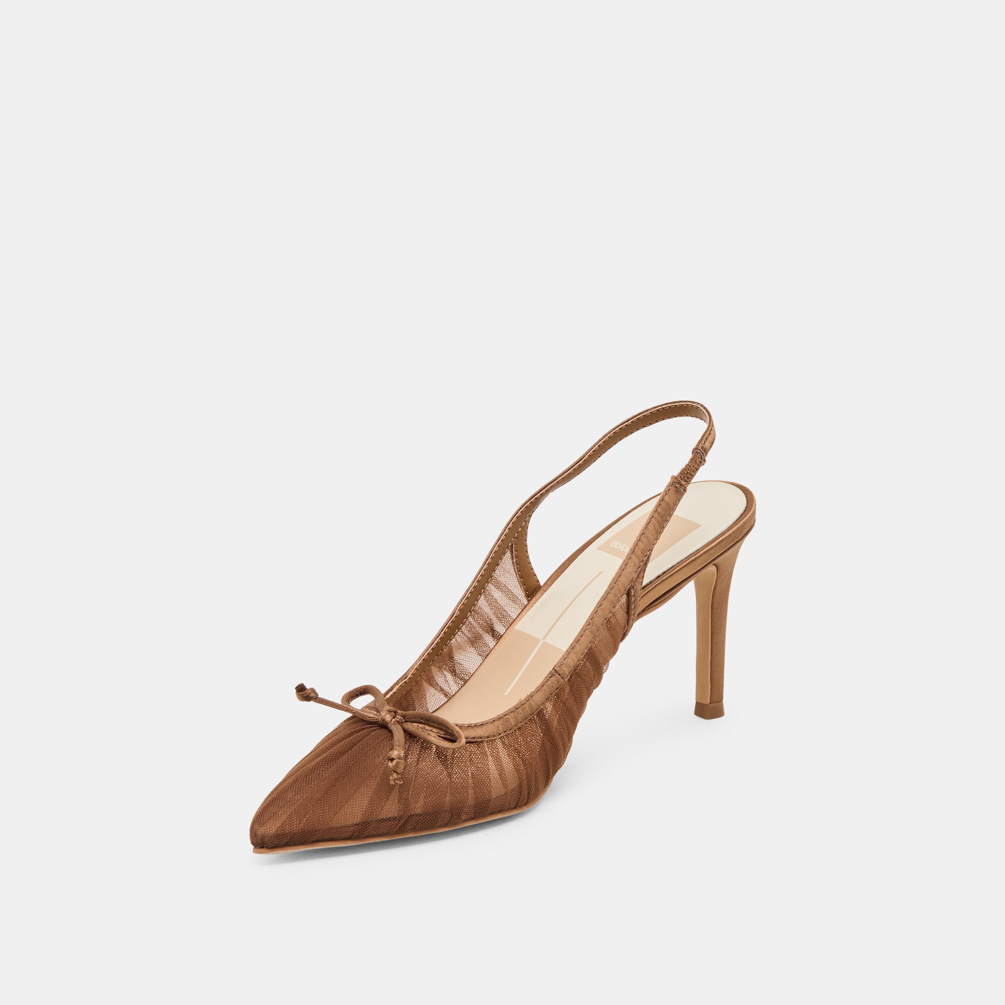YELA HEELS MID BROWN TULLE - Image 4