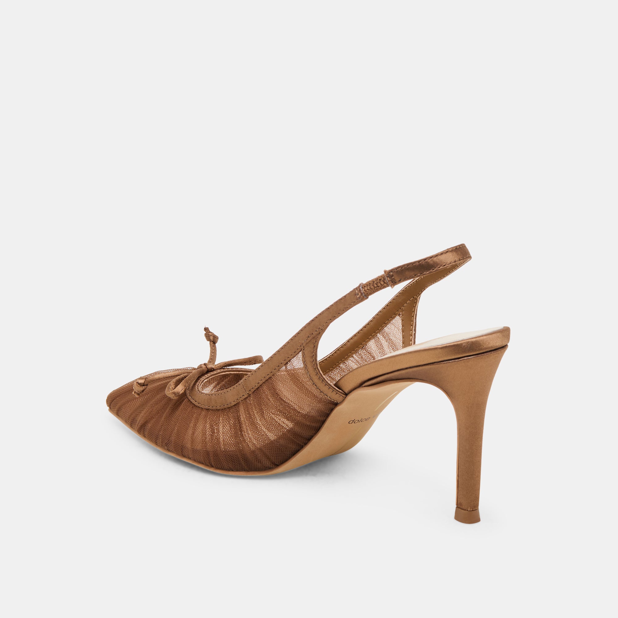 YELA HEELS MID BROWN TULLE - Image 5