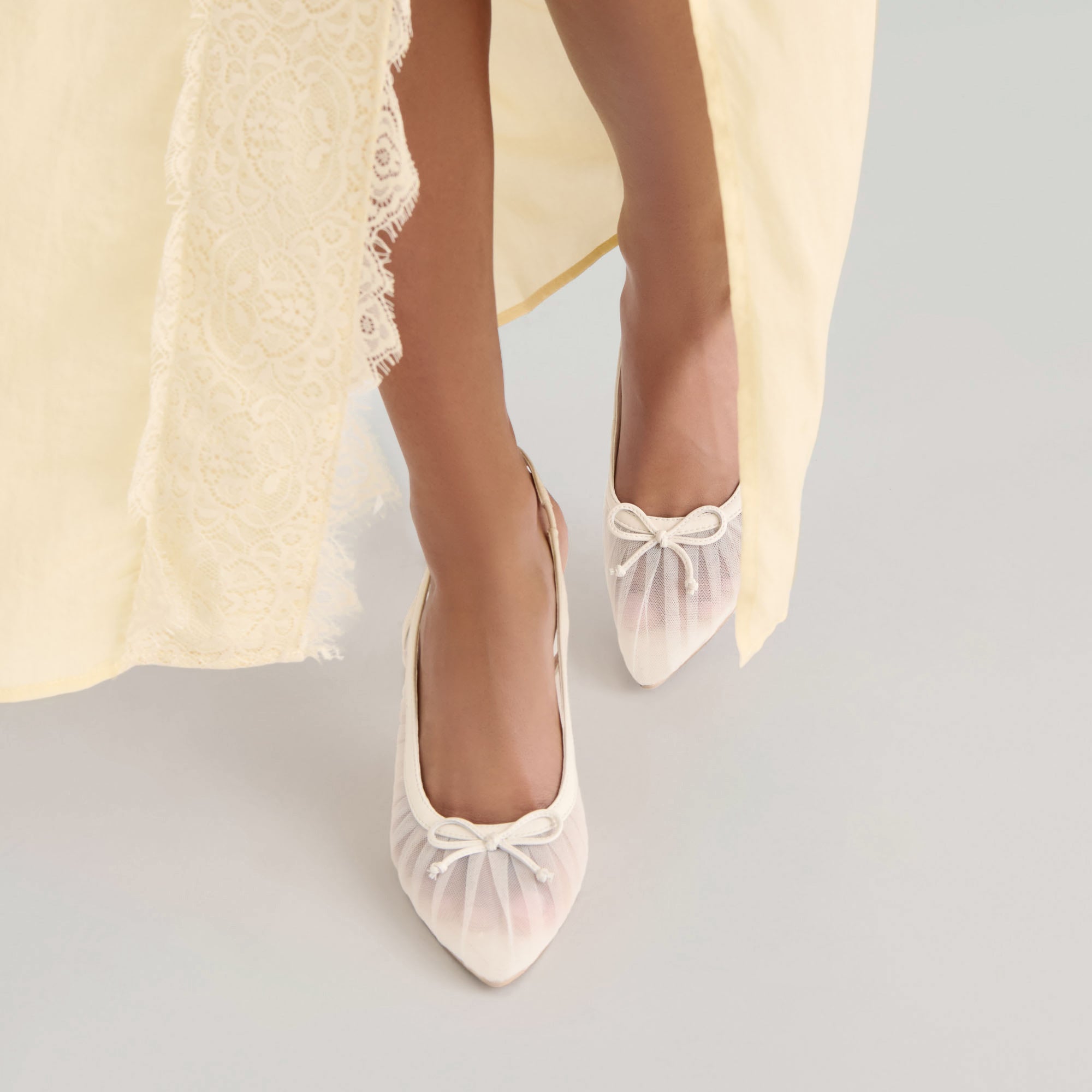 YELA HEELS WHITE TULLE - Image 2
