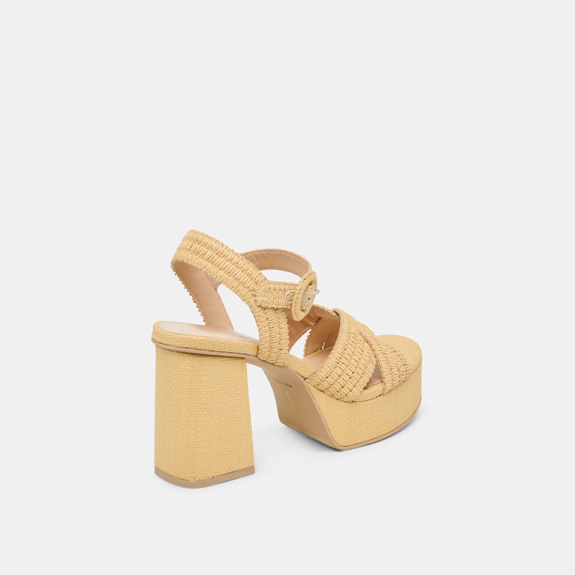 BETY HEELS LT NATURAL WOVEN RAFFIA - Image 5
