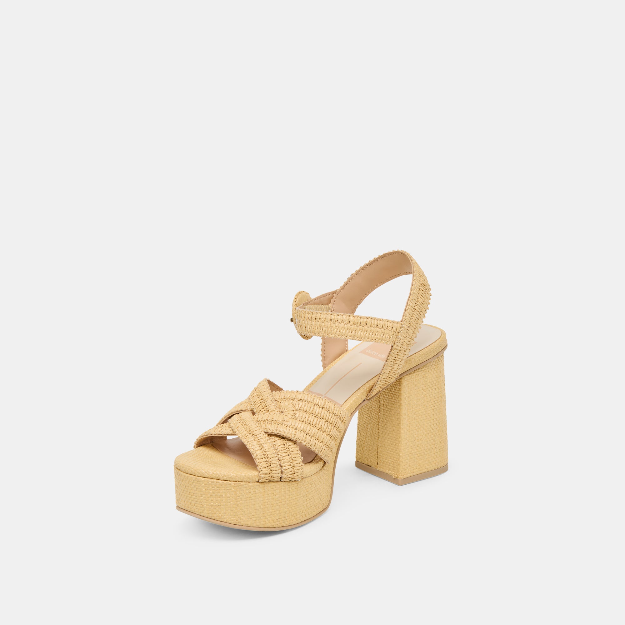 BETY HEELS LT NATURAL WOVEN RAFFIA - Image 6