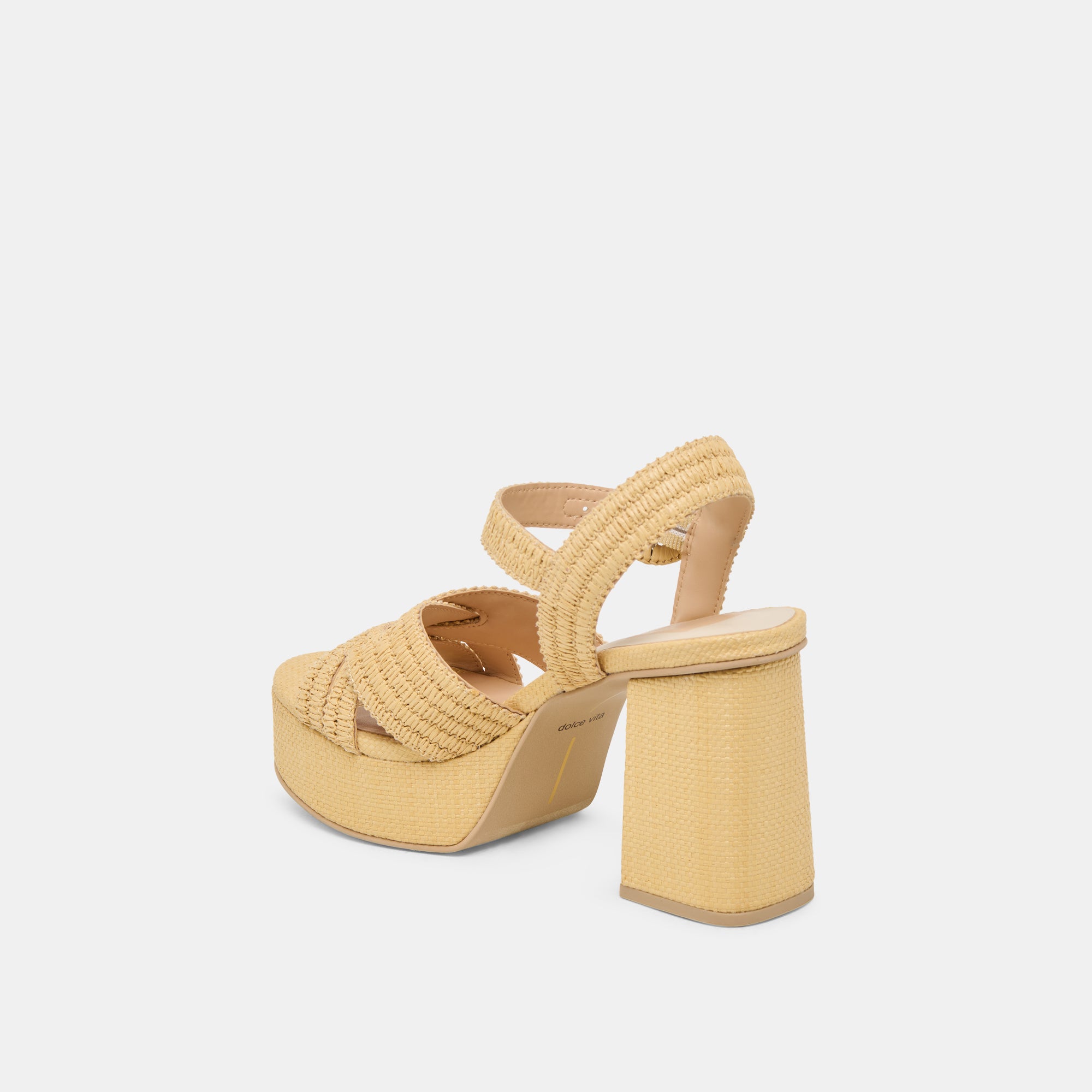 BETY HEELS LT NATURAL WOVEN RAFFIA - Image 7