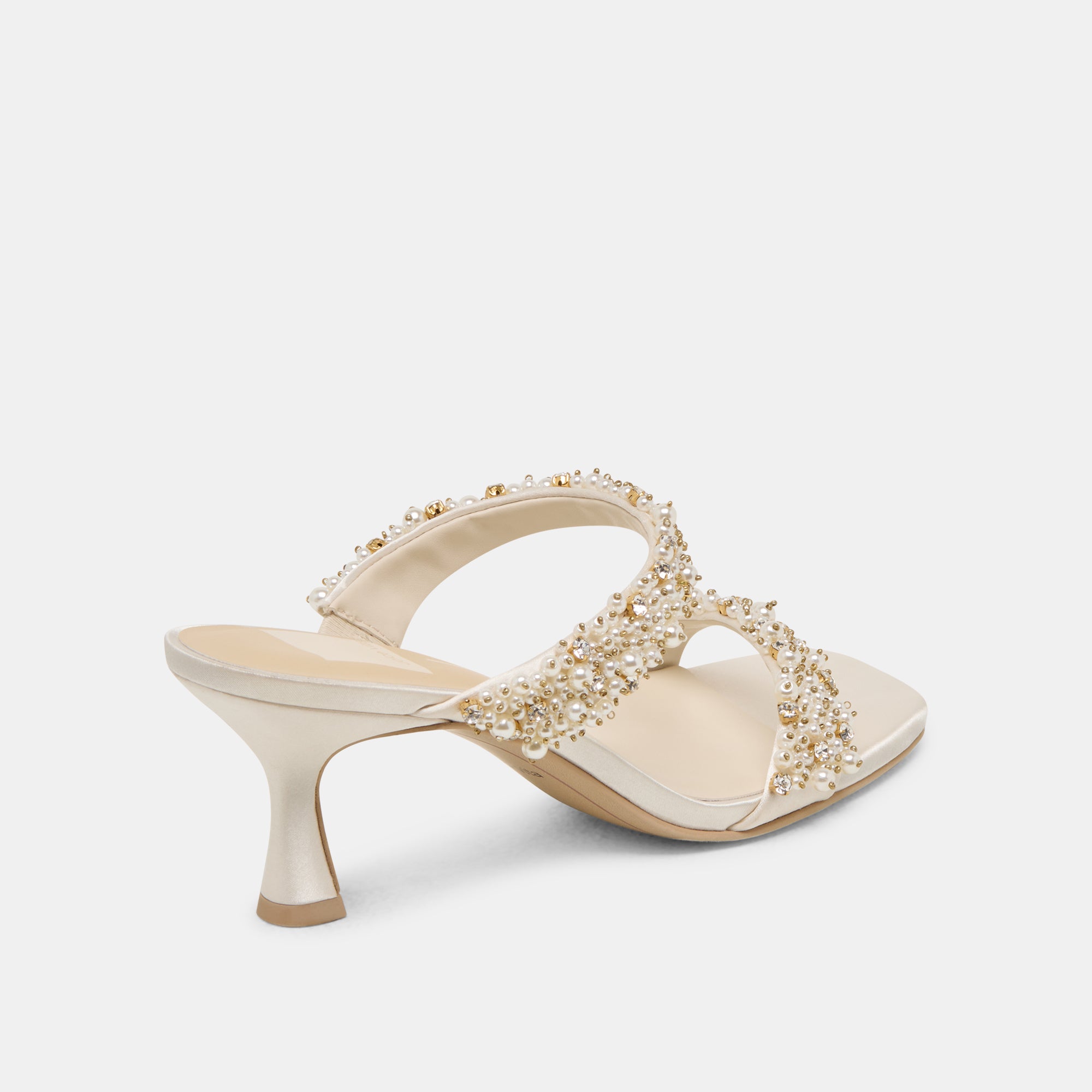 GENORA RHINESTONE HEELS IVORY RHINESTONE - Image 5
