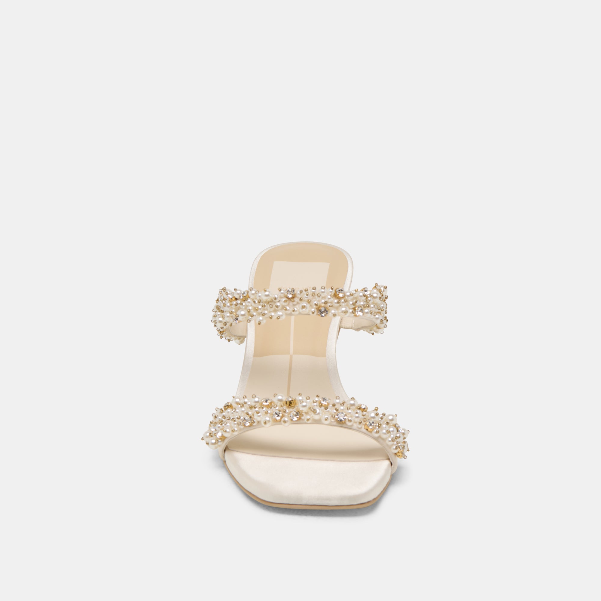 GENORA RHINESTONE HEELS IVORY RHINESTONE - Image 8