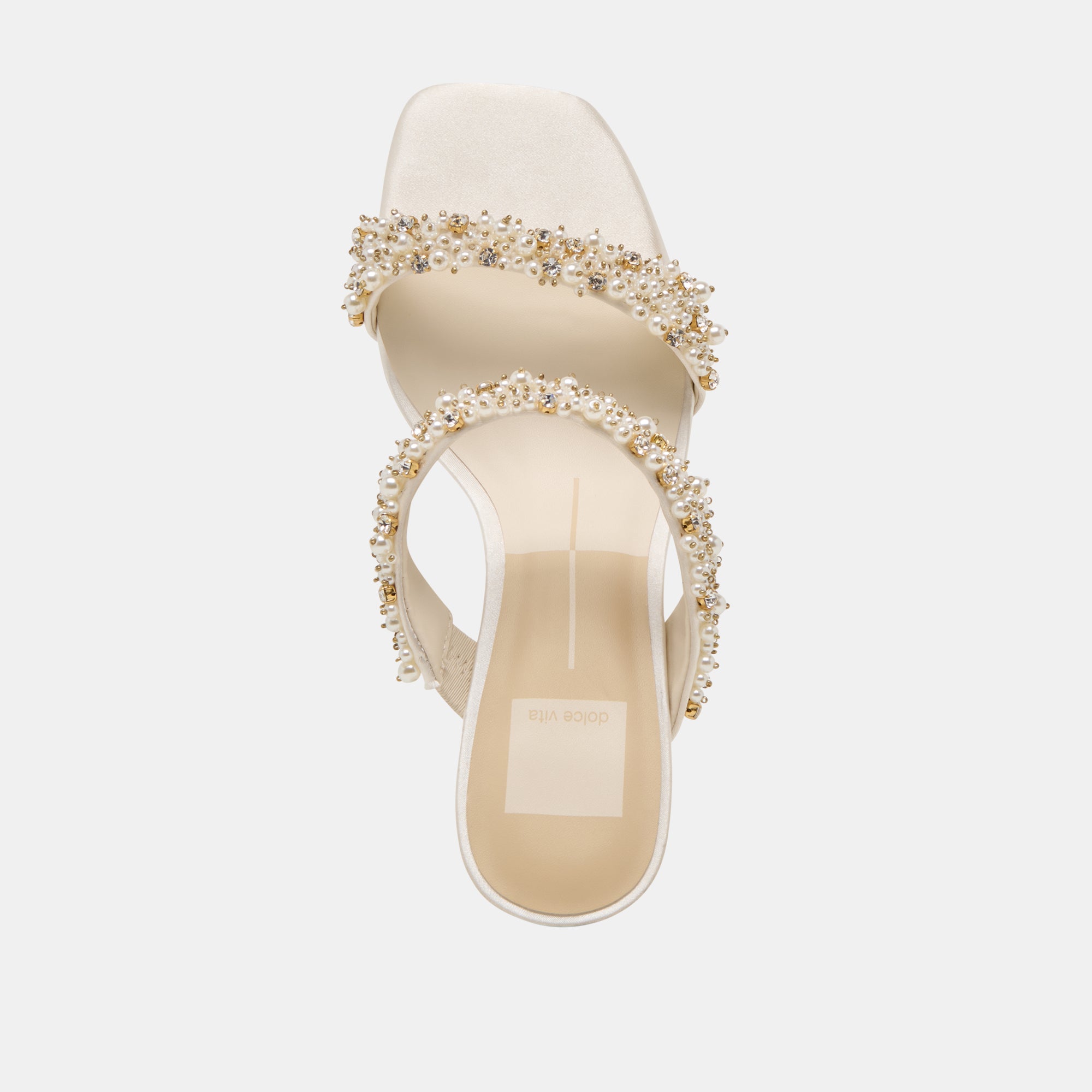 GENORA RHINESTONE HEELS IVORY RHINESTONE - Image 10