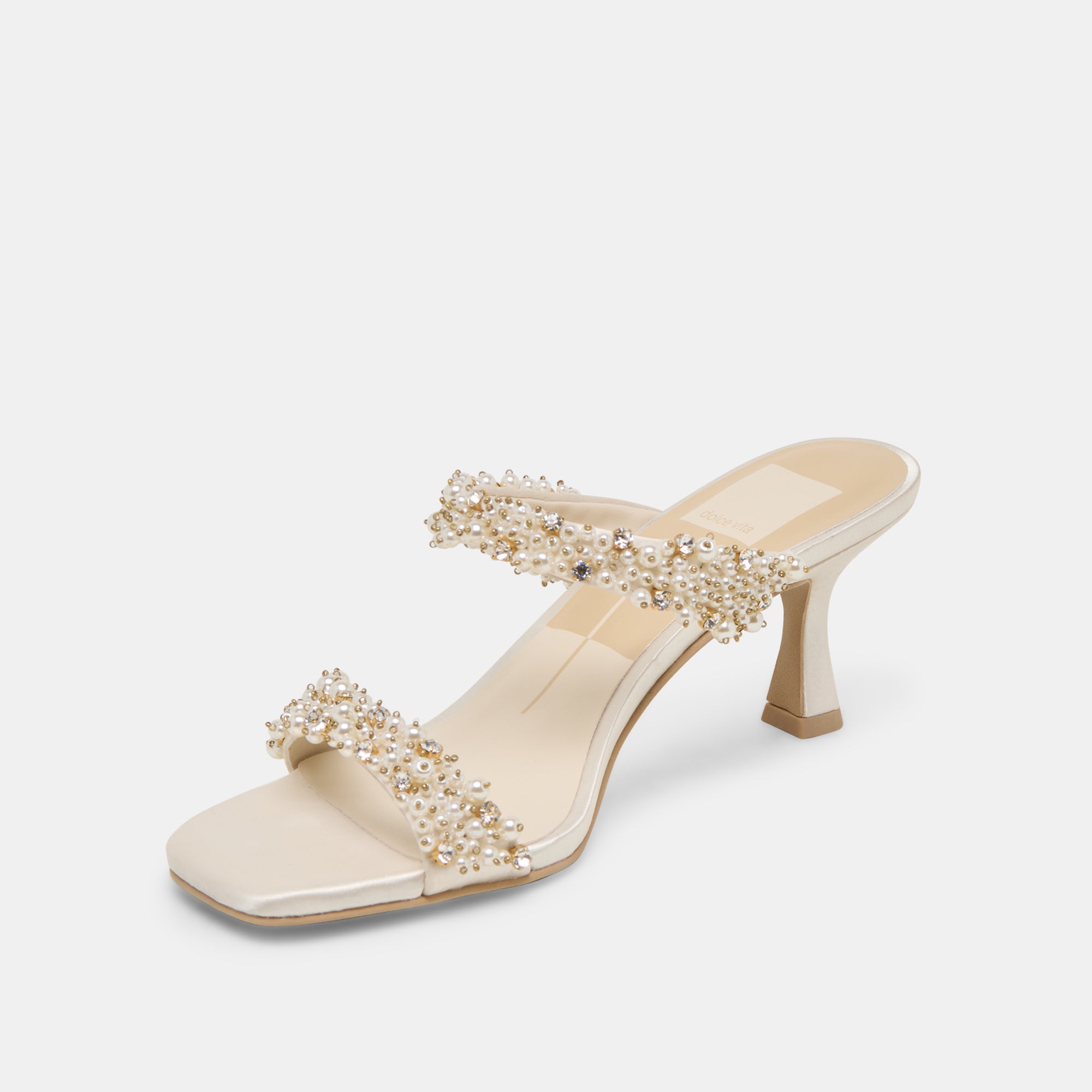 GENORA RHINESTONE HEELS IVORY RHINESTONE - Image 6