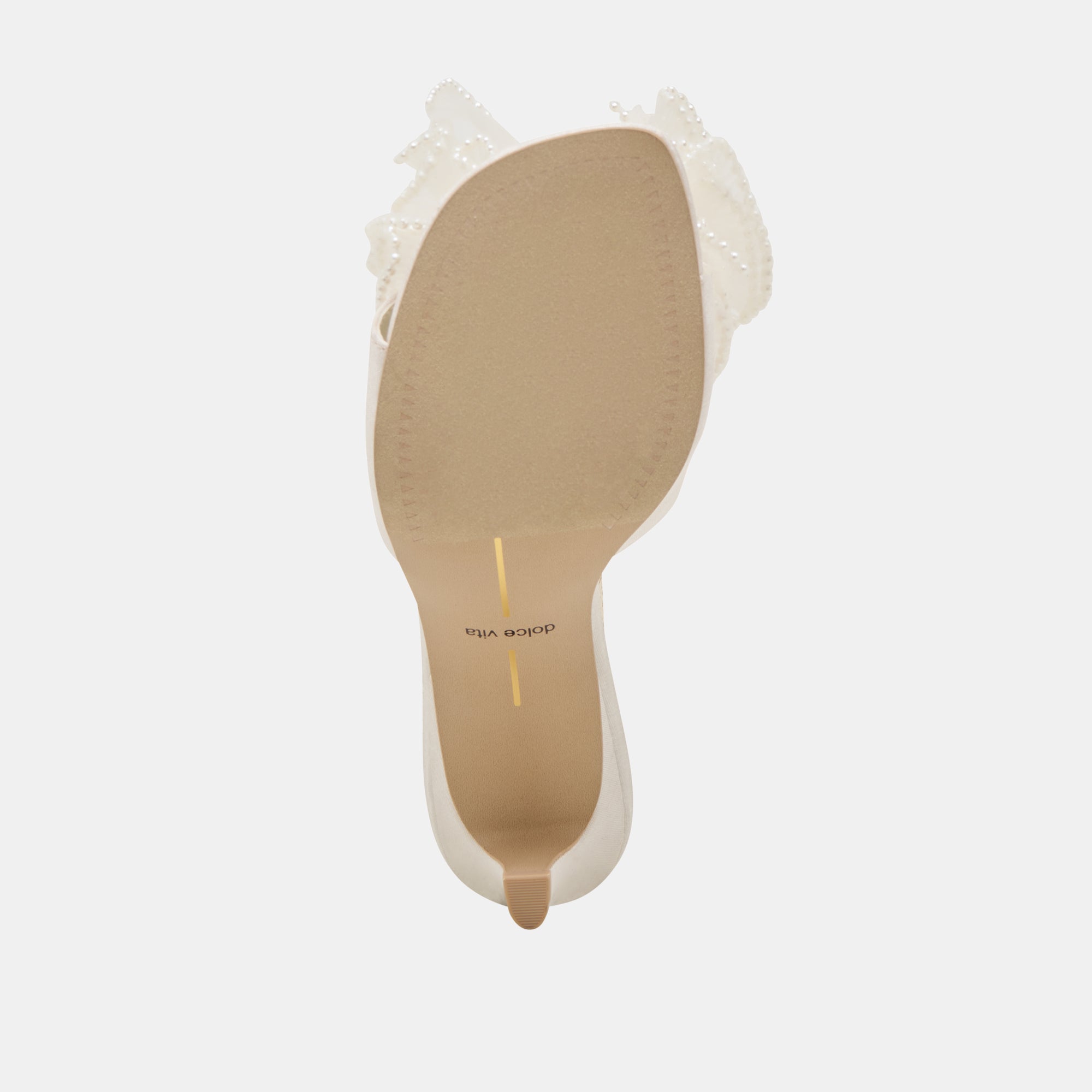 NARITA PEARL HEELS OFF WHITE SATIN - Image 11