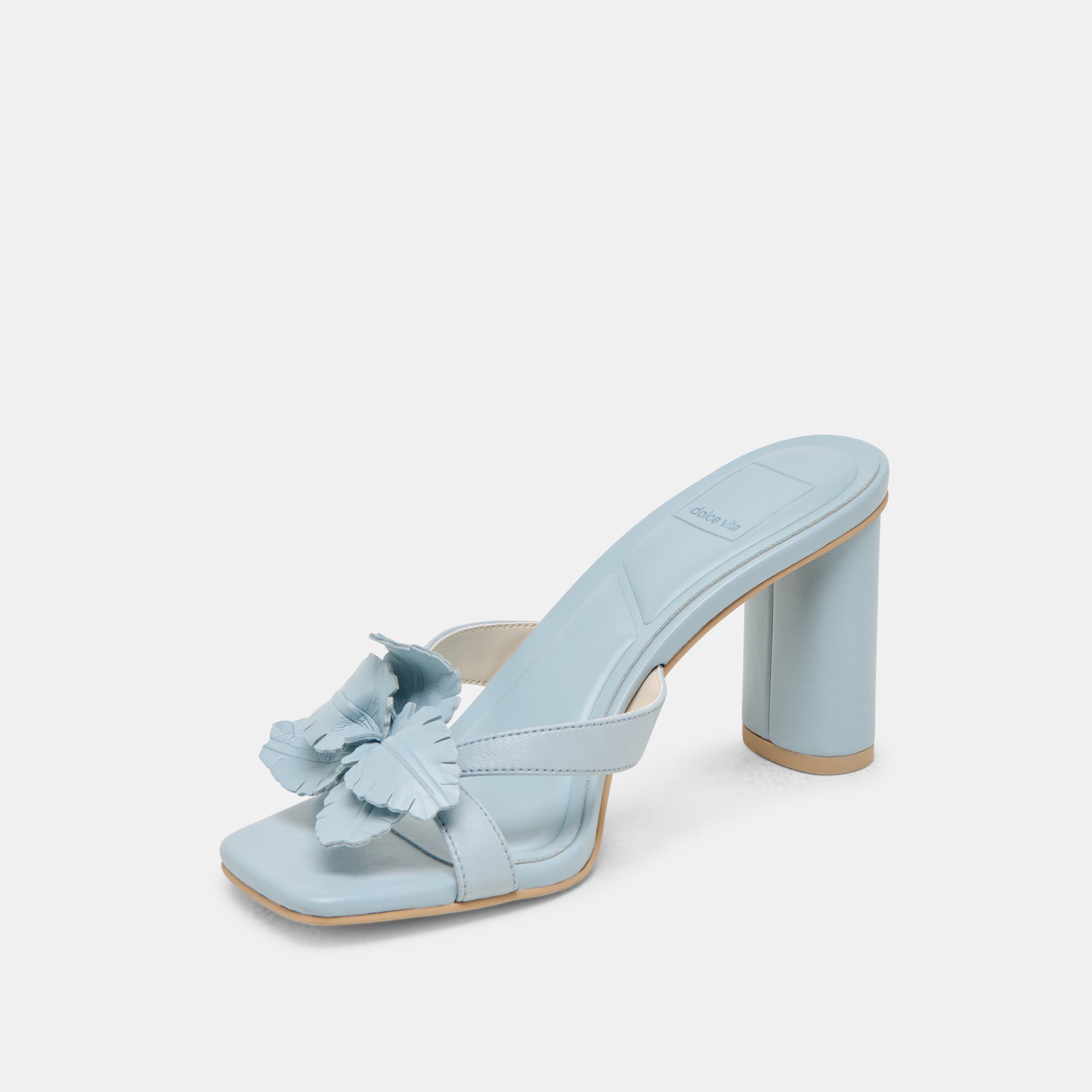 NIKIL HEELS LIGHT BLUE LEATHER - Image 6