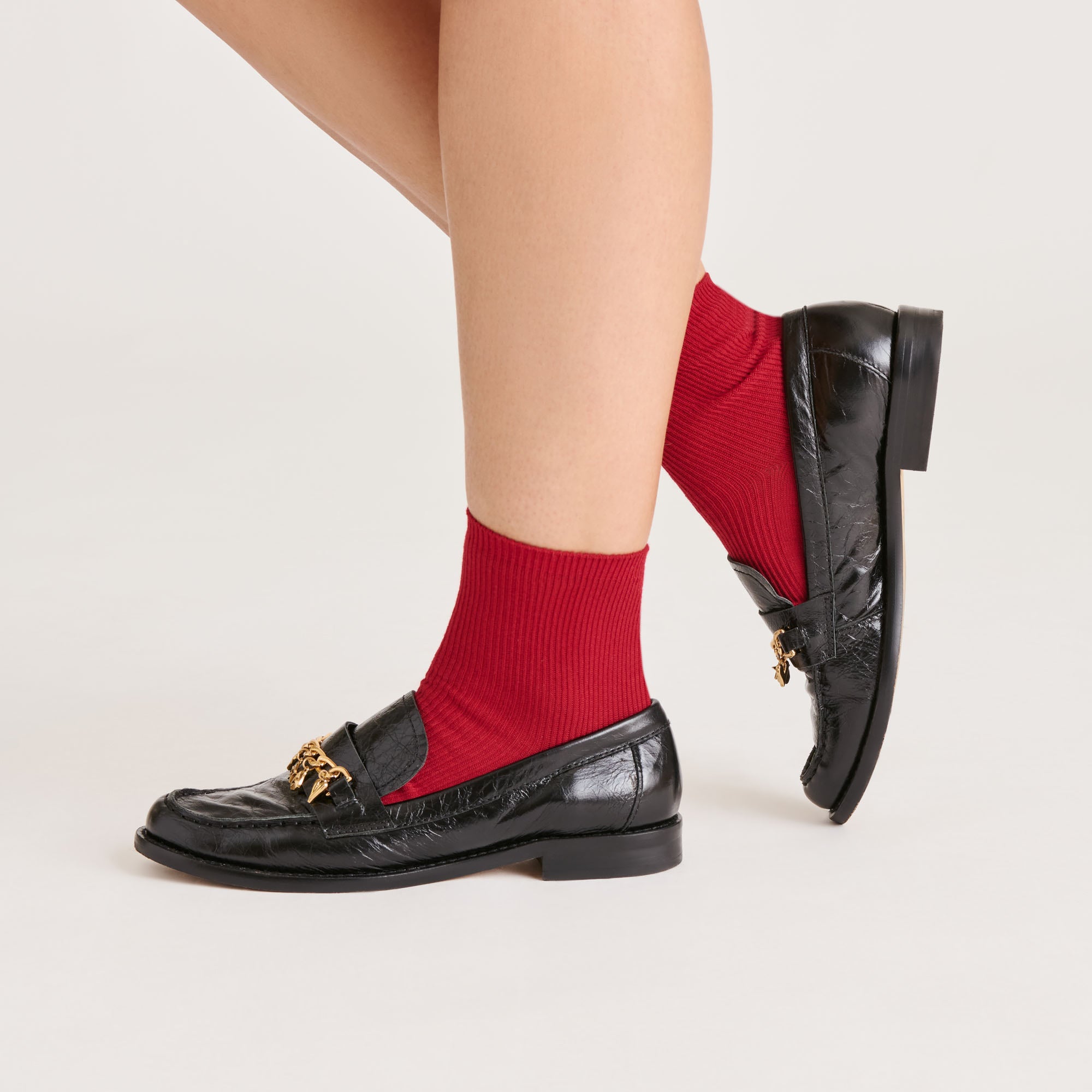 5 PACK EMBROIDERED RIB ANKLET SOCKS WHITE BLACK MULTI - Image 4