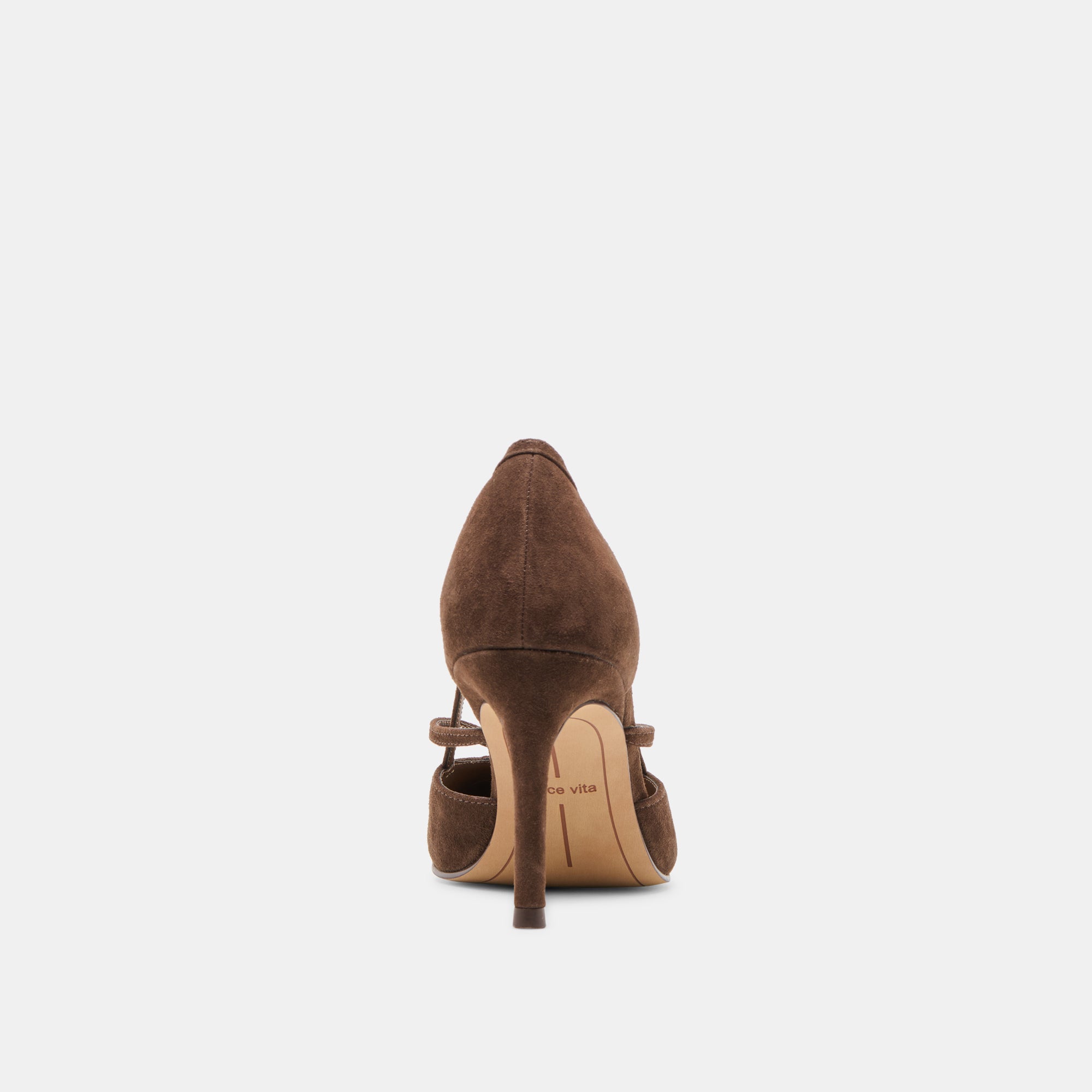 KAINE HEELS DK BROWN SUEDE - Image 7