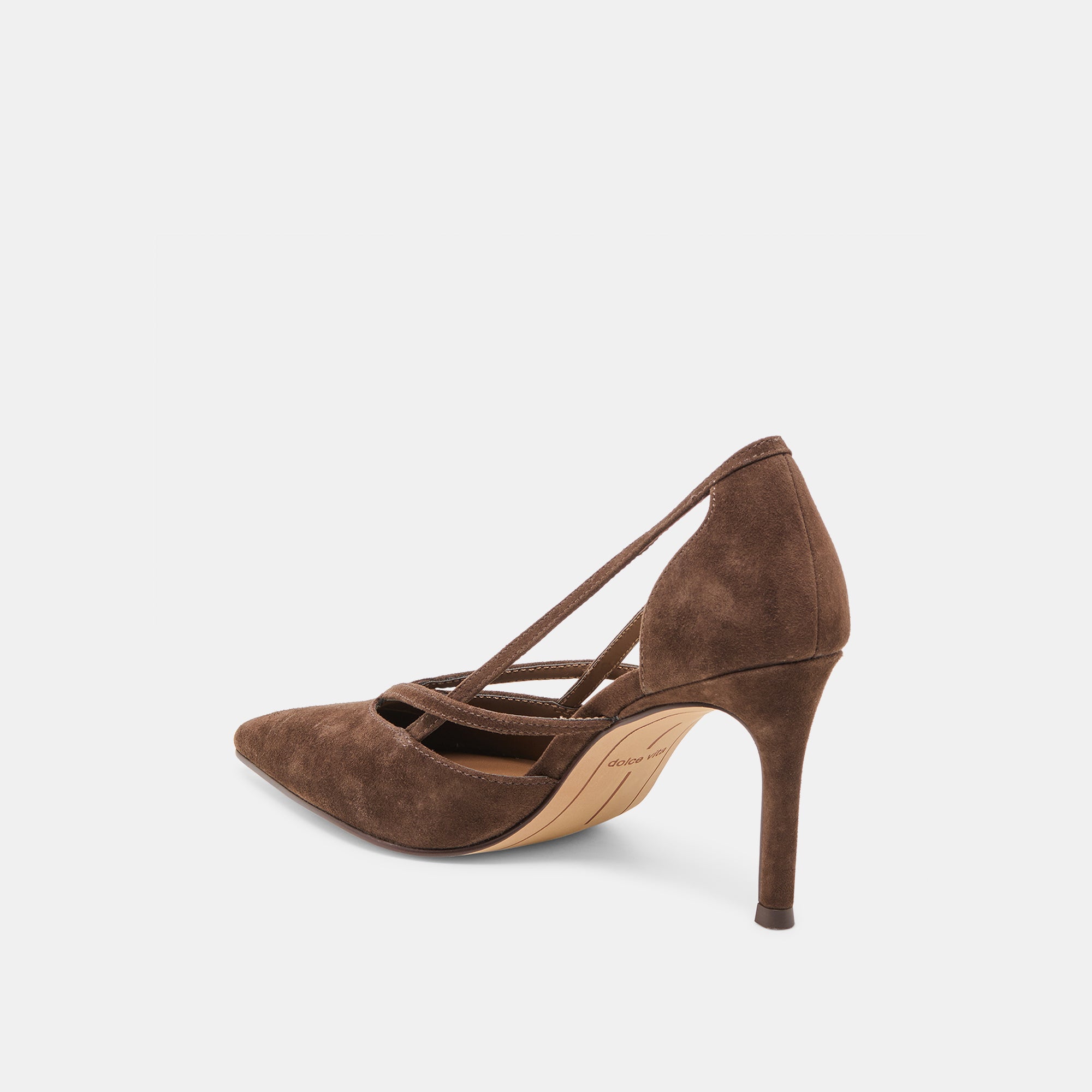 KAINE HEELS DK BROWN SUEDE - Image 5