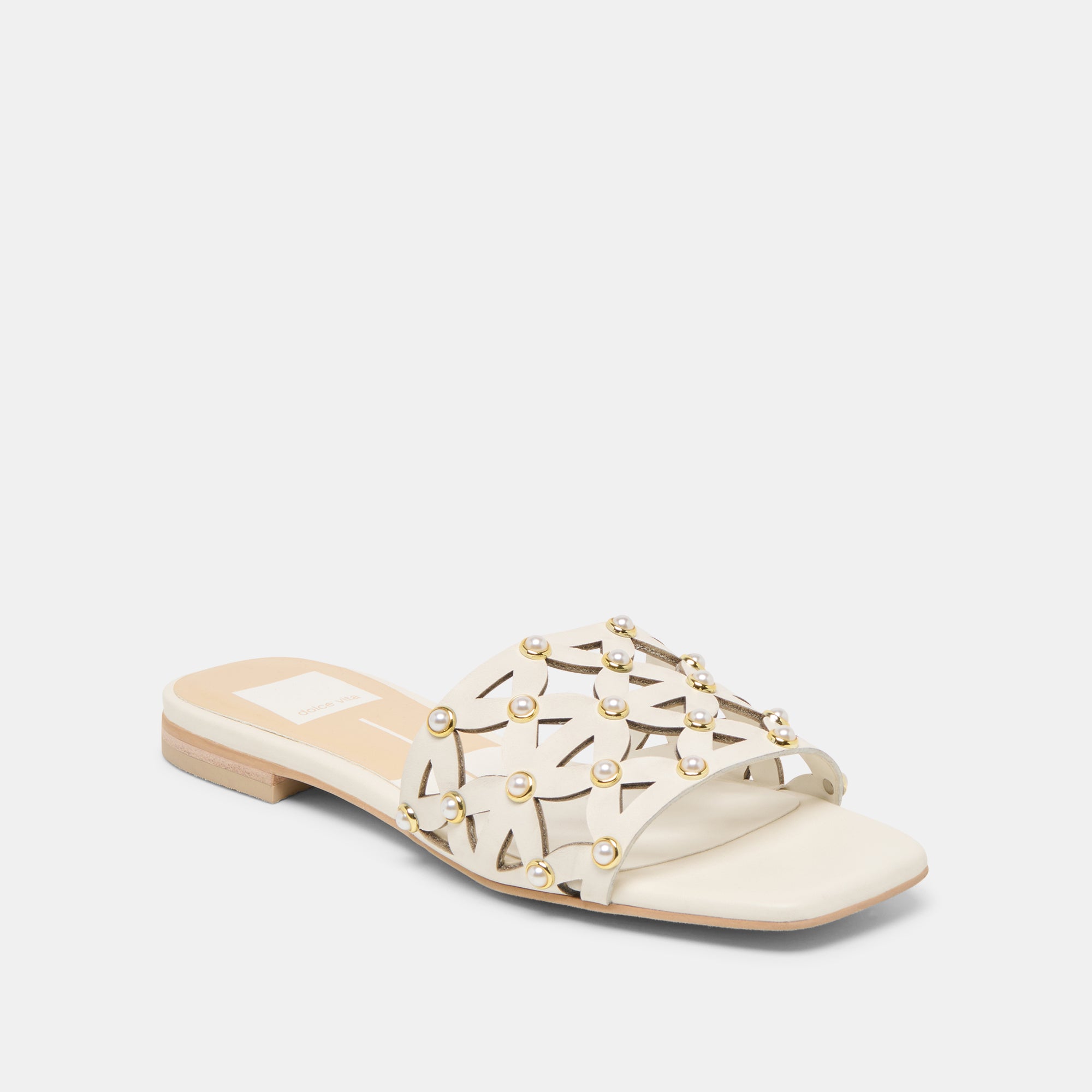 BERRIT SANDALS WHITE LEATHER - Image 3