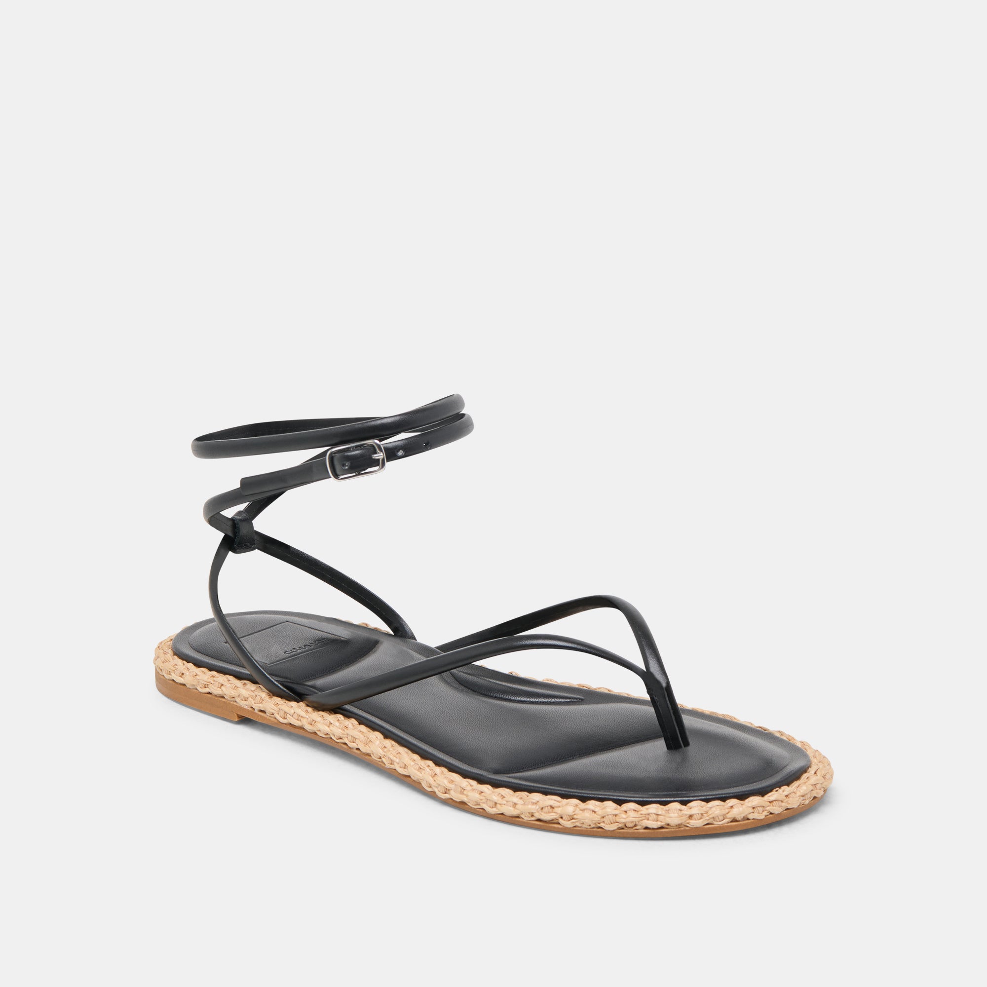 COVE SANDALS BLACK LEATHER - Image 2