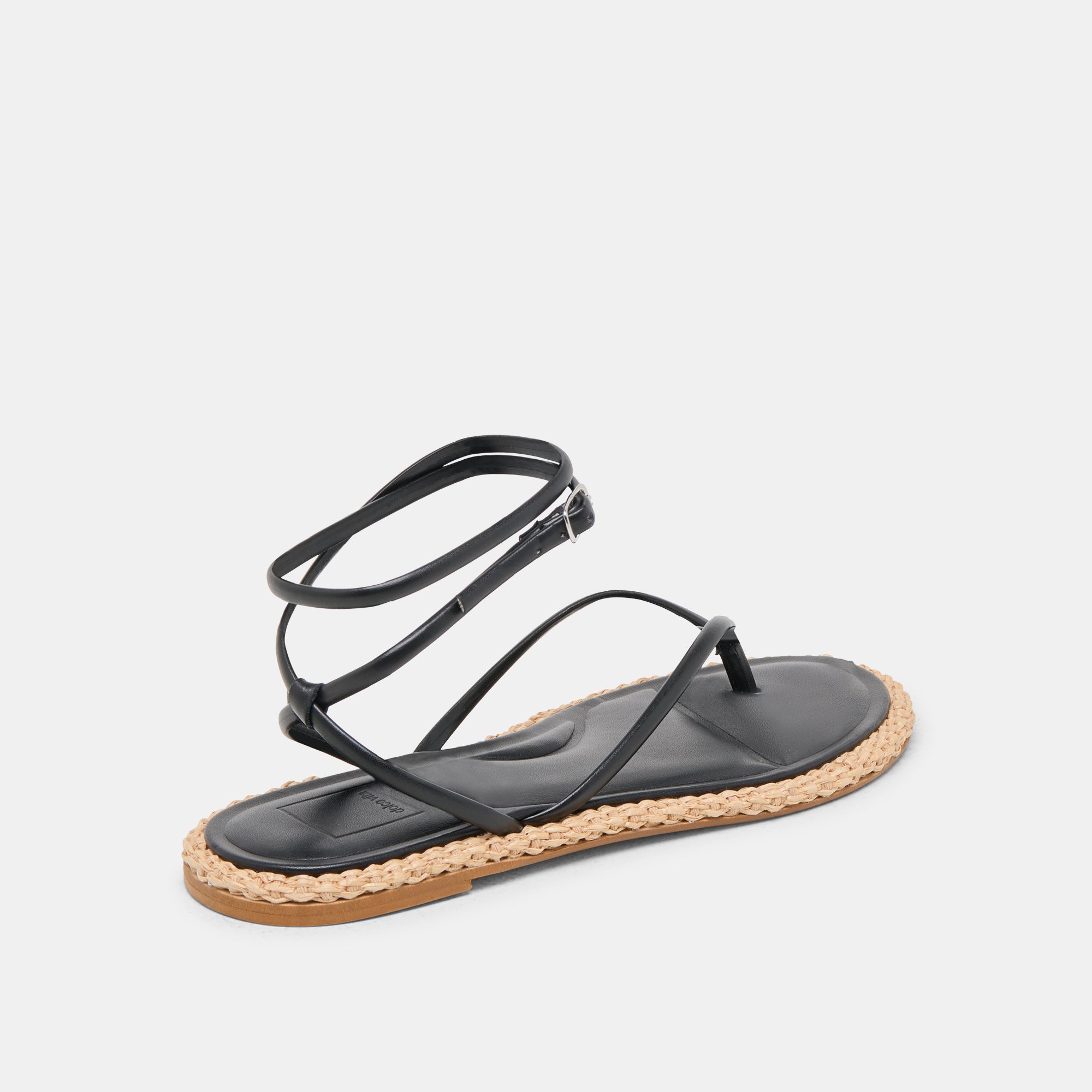 COVE SANDALS BLACK LEATHER - Image 3
