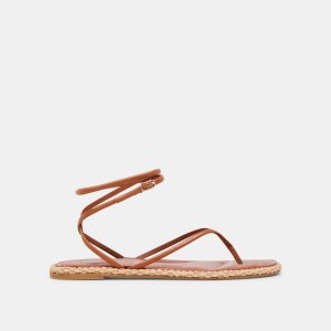 COVE SANDALS BROWN LEATHER