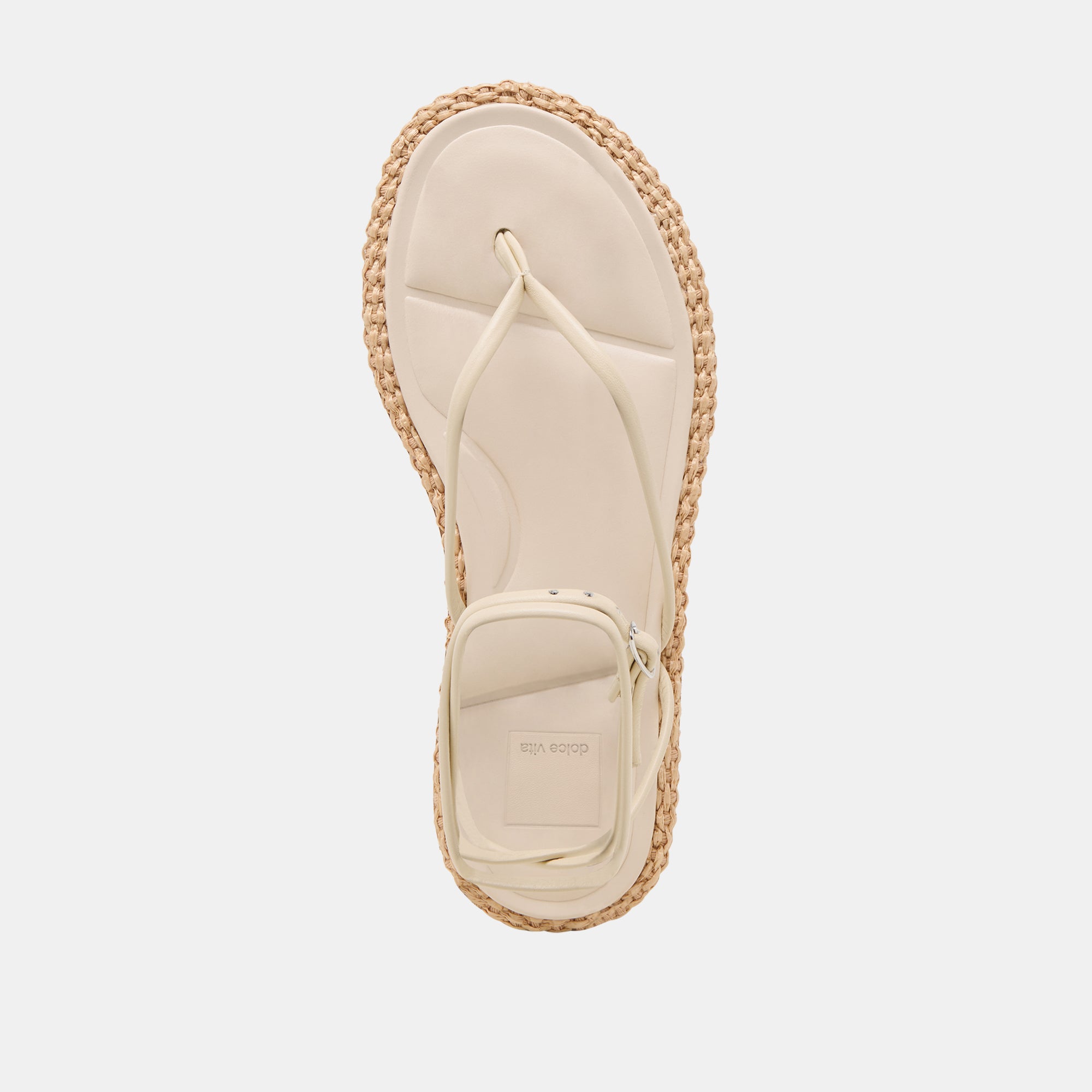 COVE SANDALS OFF WHITE LEATHER - Image 9