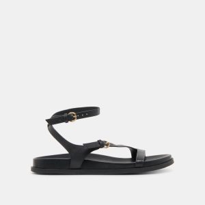 DARLIS SANDALS BLACK LEATHER